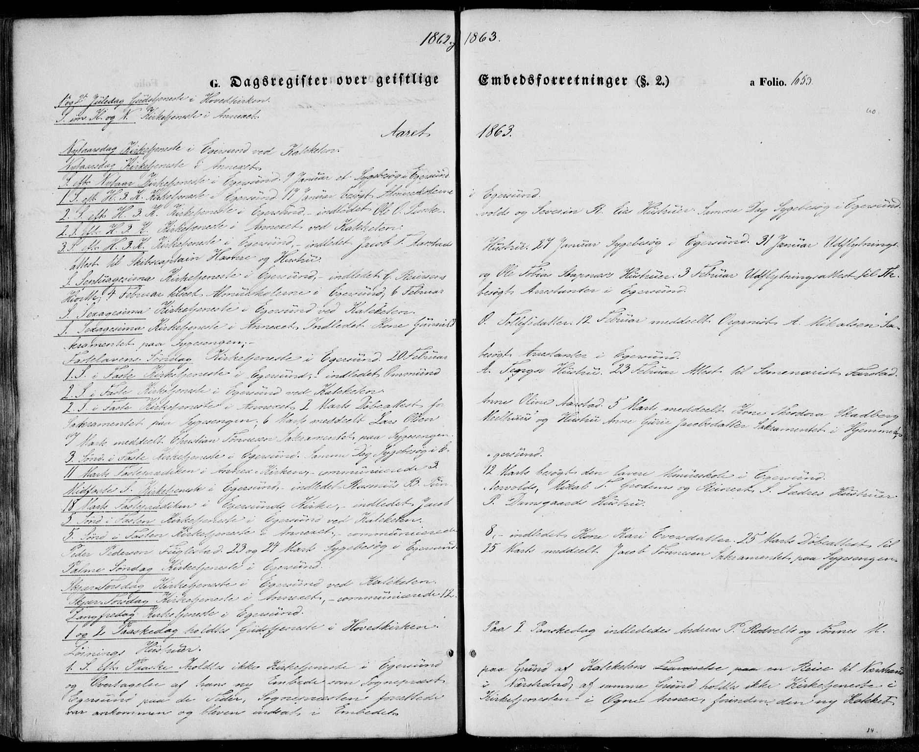Eigersund sokneprestkontor, SAST/A-101807/S08/L0013: Parish register (official) no. A 12.2, 1850-1865, p. 653