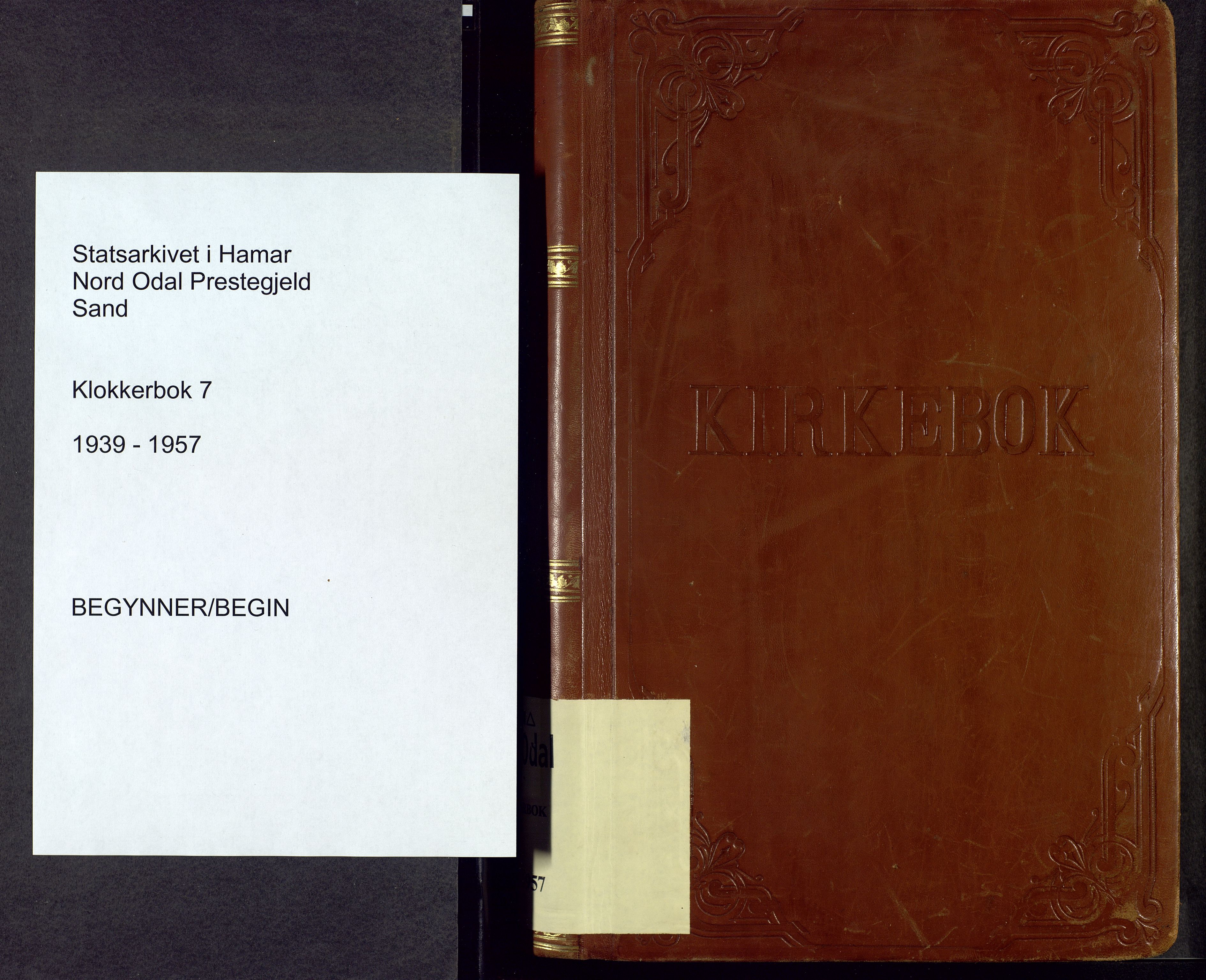 Nord-Odal prestekontor, SAH/PREST-032/H/Ha/Hab/L0007: Parish register (copy) no. 7, 1939-1957