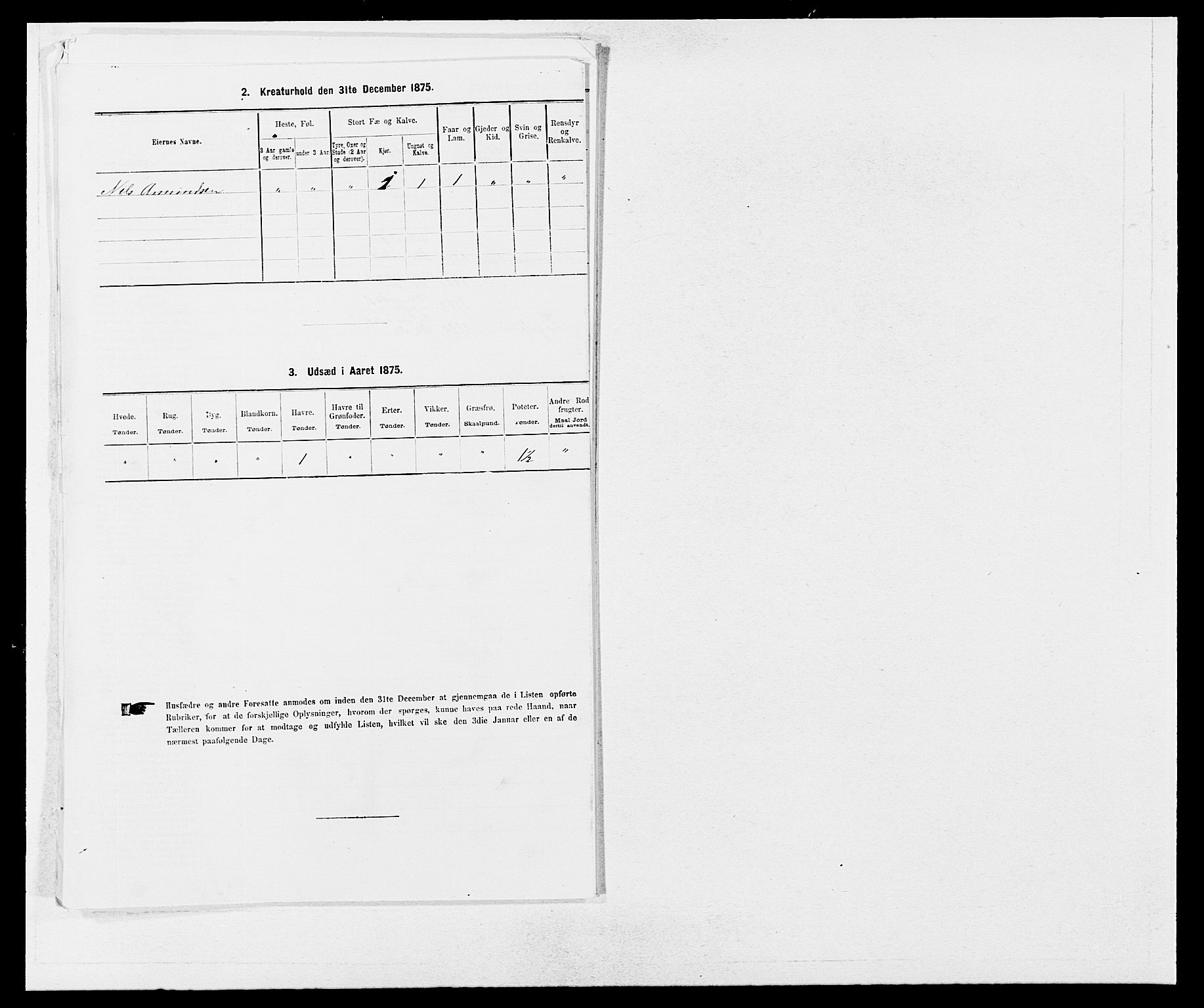 SAB, 1875 census for 1212P Skånevik, 1875, p. 364