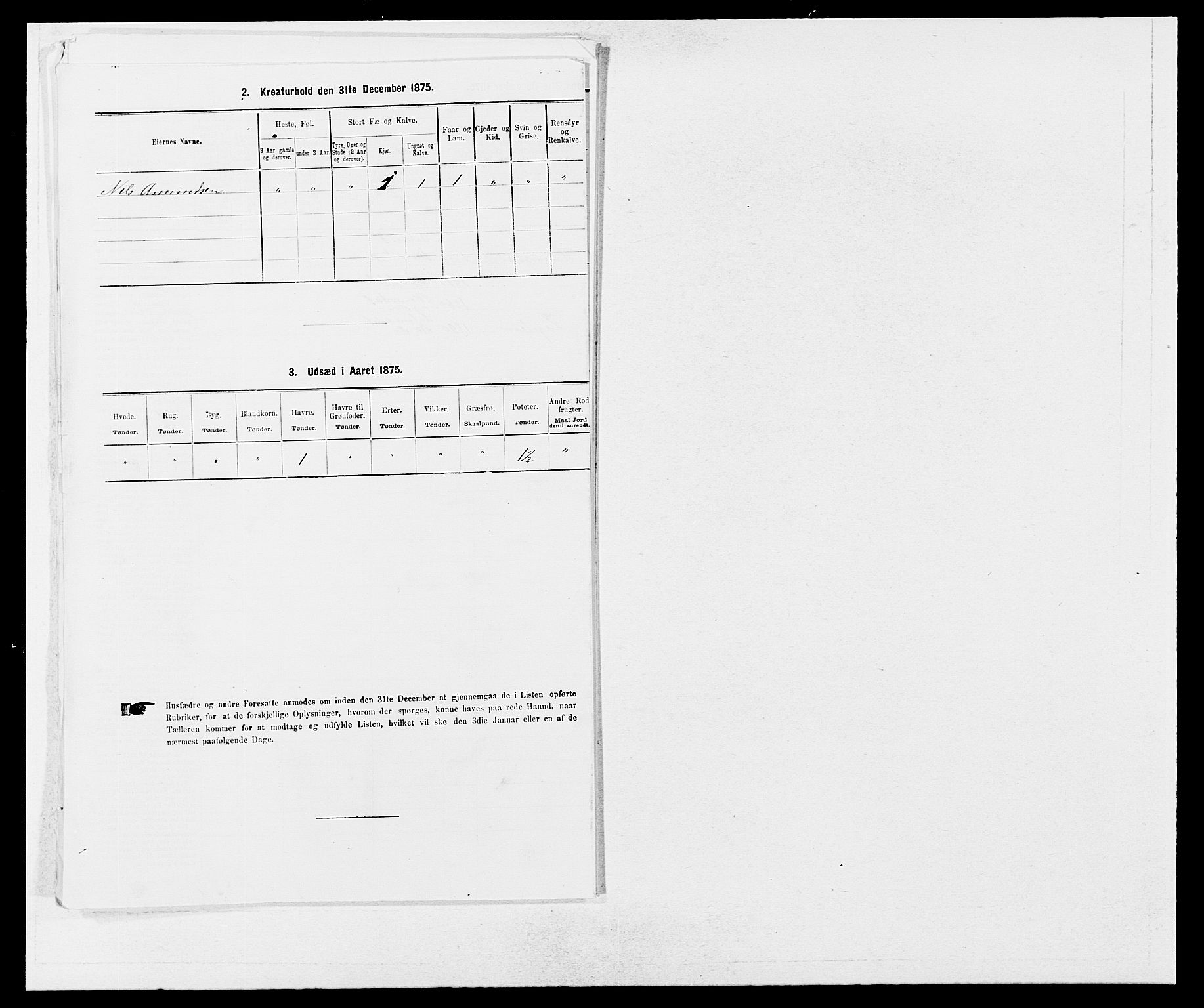 SAB, 1875 census for 1212P Skånevik, 1875, p. 364