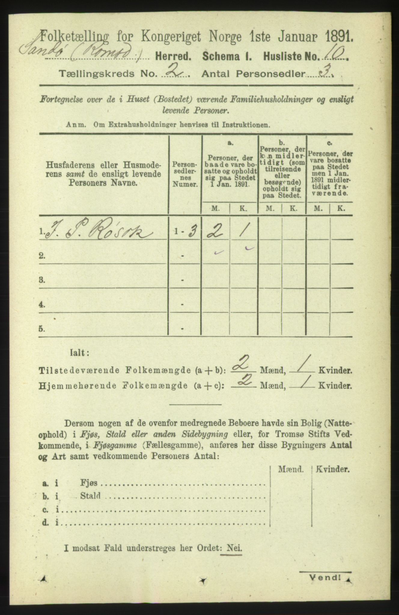 RA, 1891 census for 1546 Sandøy, 1891, p. 477