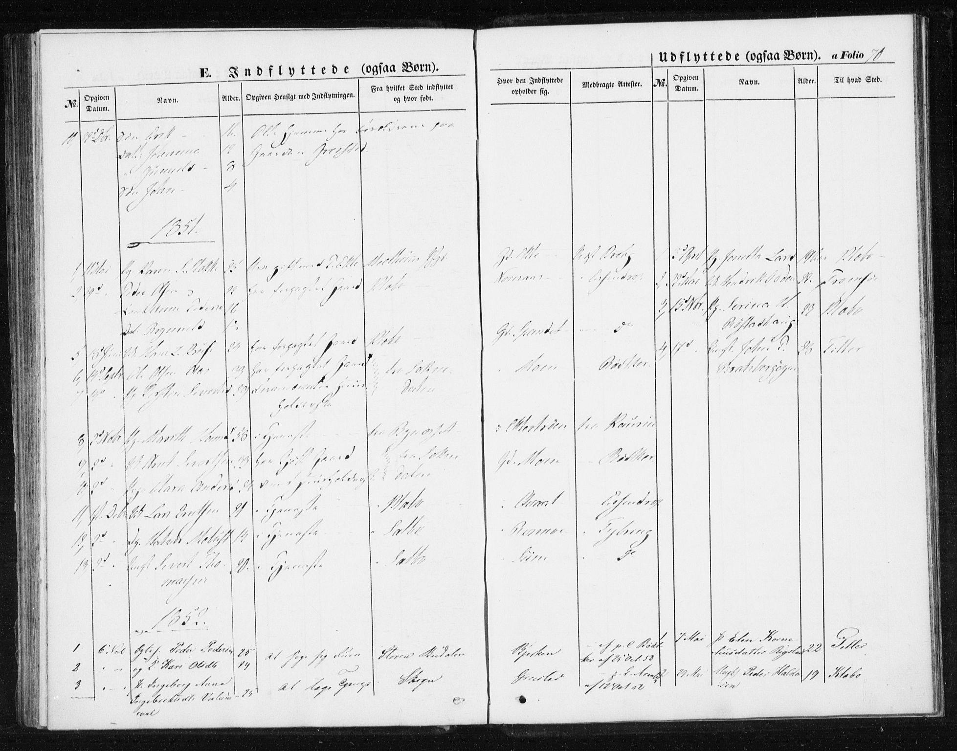 Ministerialprotokoller, klokkerbøker og fødselsregistre - Sør-Trøndelag, SAT/A-1456/608/L0332: Parish register (official) no. 608A01, 1848-1861, p. 70