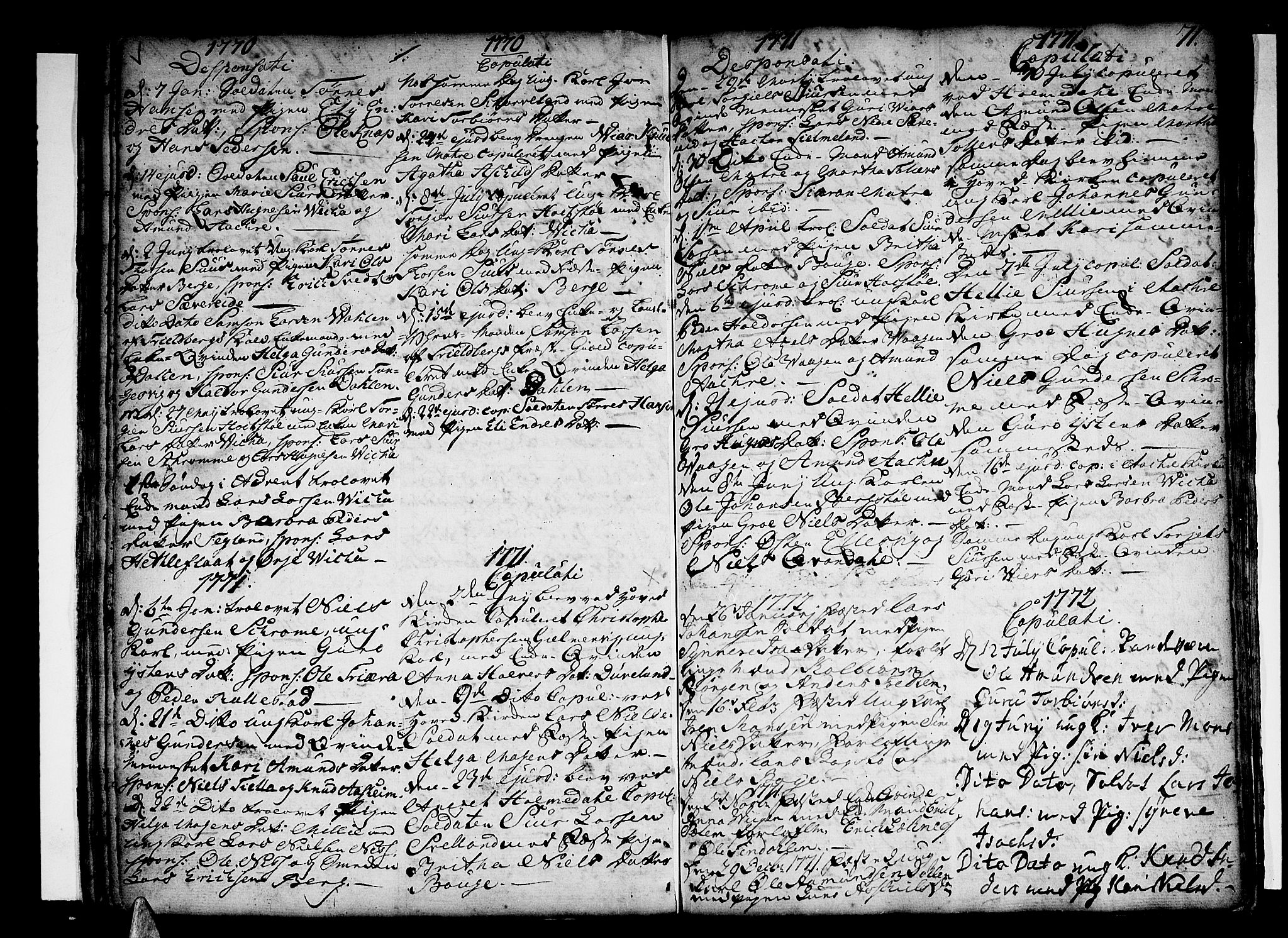 Skånevik sokneprestembete, SAB/A-77801/H/Haa: Parish register (official) no. A 1, 1745-1789, p. 71