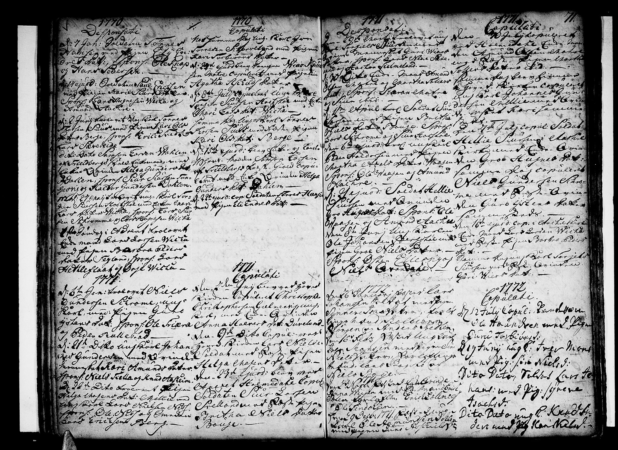 Skånevik sokneprestembete, AV/SAB-A-77801/H/Haa: Parish register (official) no. A 1, 1745-1789, p. 71