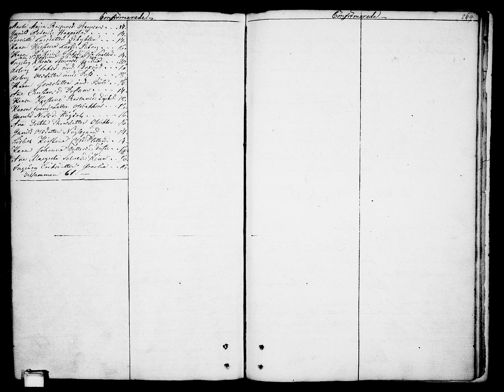 Gjerpen kirkebøker, AV/SAKO-A-265/F/Fa/L0003: Parish register (official) no. I 3, 1796-1814, p. 269