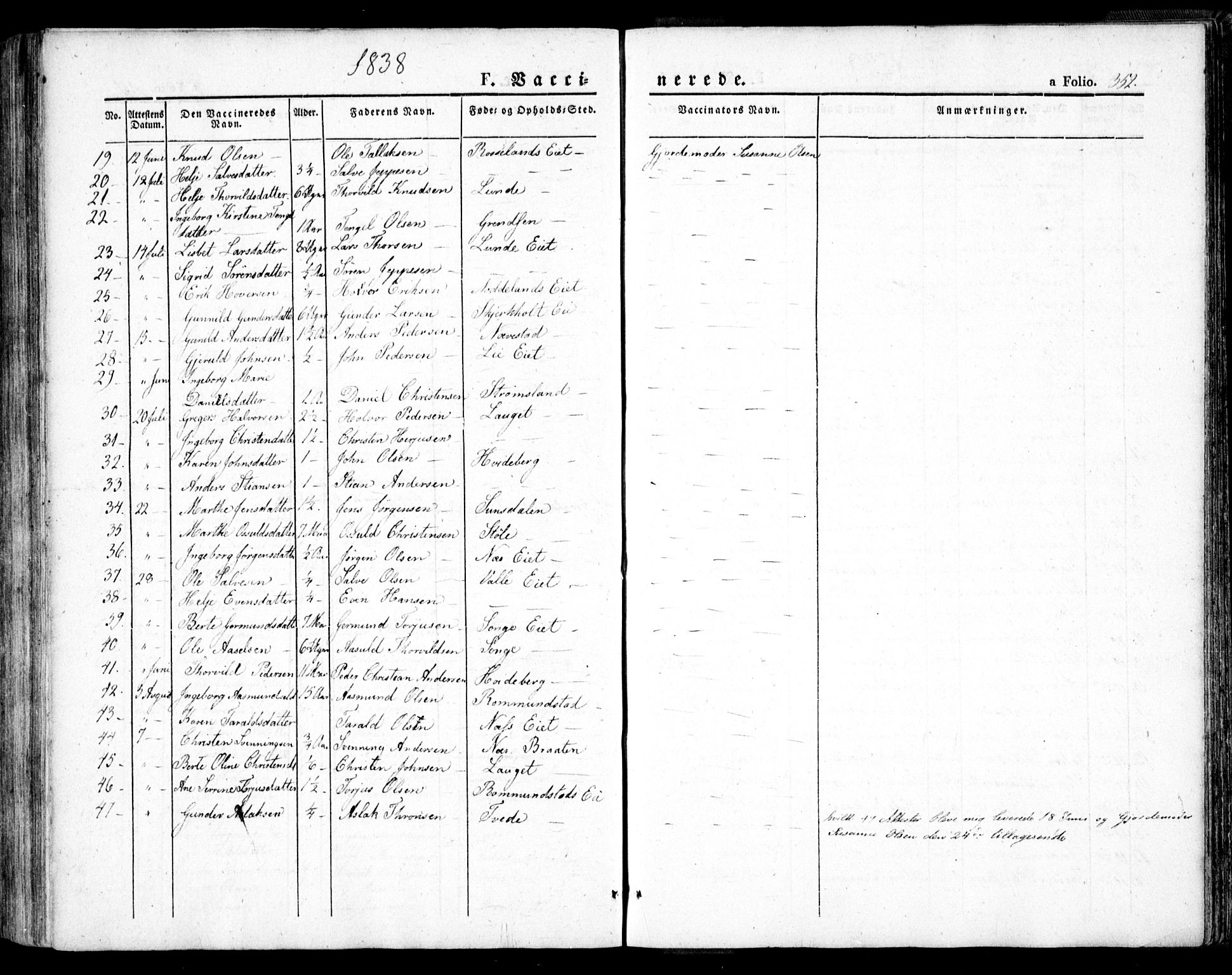 Holt sokneprestkontor, AV/SAK-1111-0021/F/Fa/L0007: Parish register (official) no. A 7, 1836-1848, p. 352