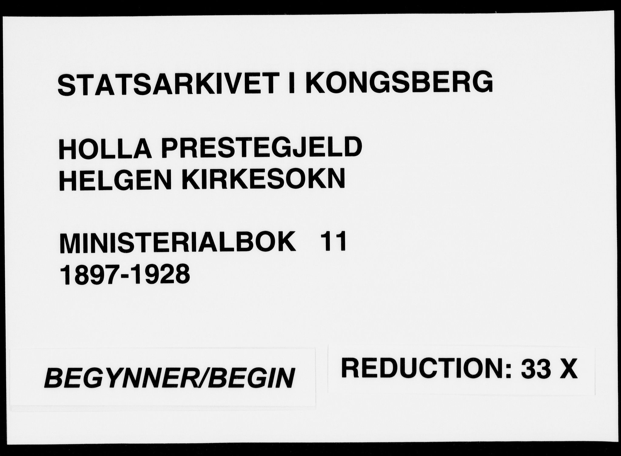 Holla kirkebøker, SAKO/A-272/F/Fa/L0011: Parish register (official) no. 11, 1897-1928