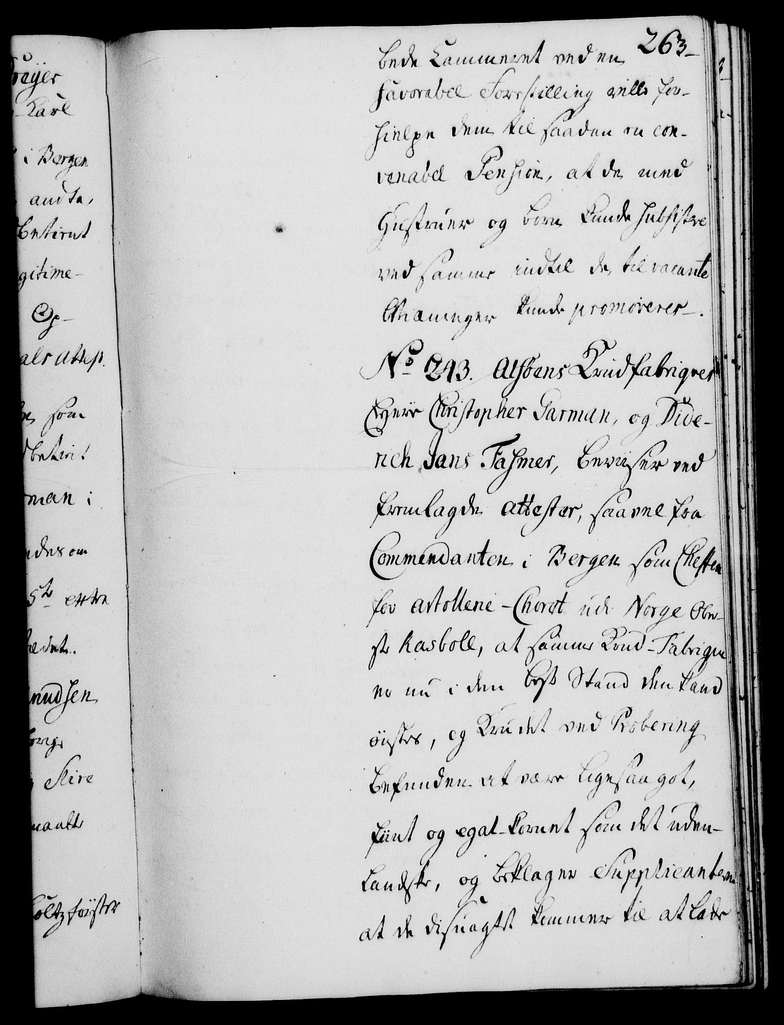 Rentekammeret, Kammerkanselliet, AV/RA-EA-3111/G/Gh/Gha/L0028: Norsk ekstraktmemorialprotokoll (merket RK 53.73), 1746-1748, p. 263