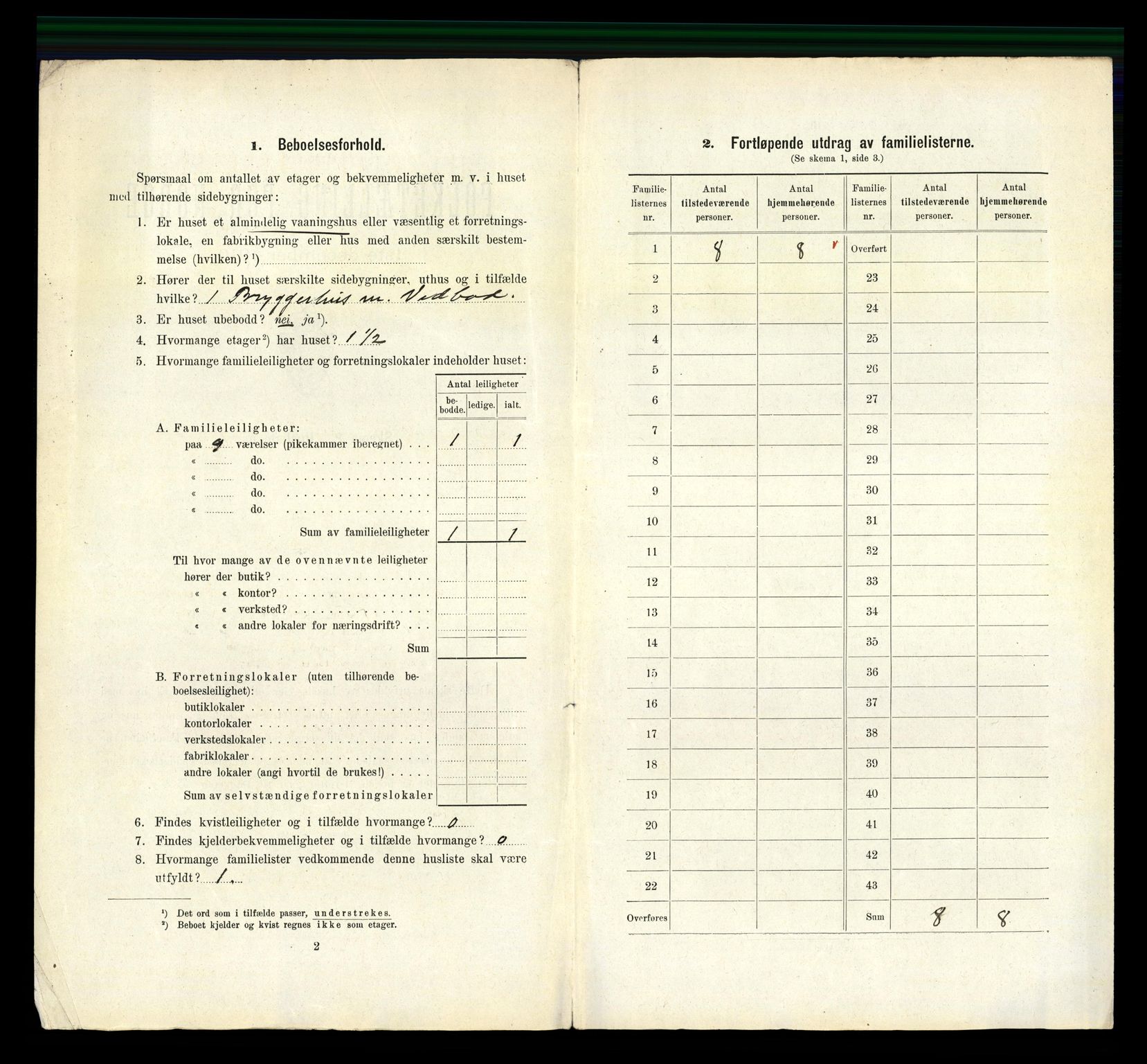 RA, 1910 census for Lillesand, 1910, p. 861