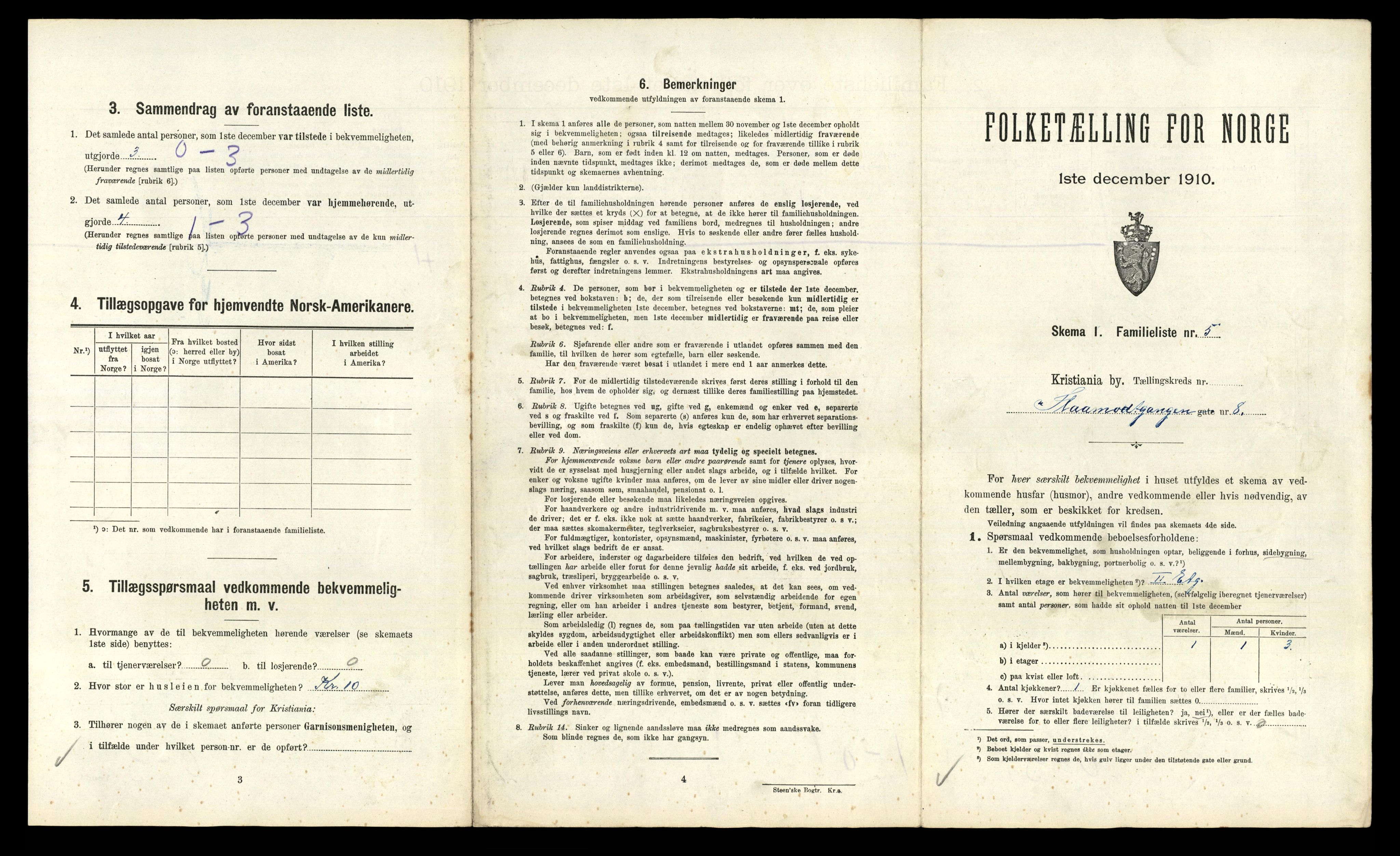 RA, 1910 census for Kristiania, 1910, p. 92531