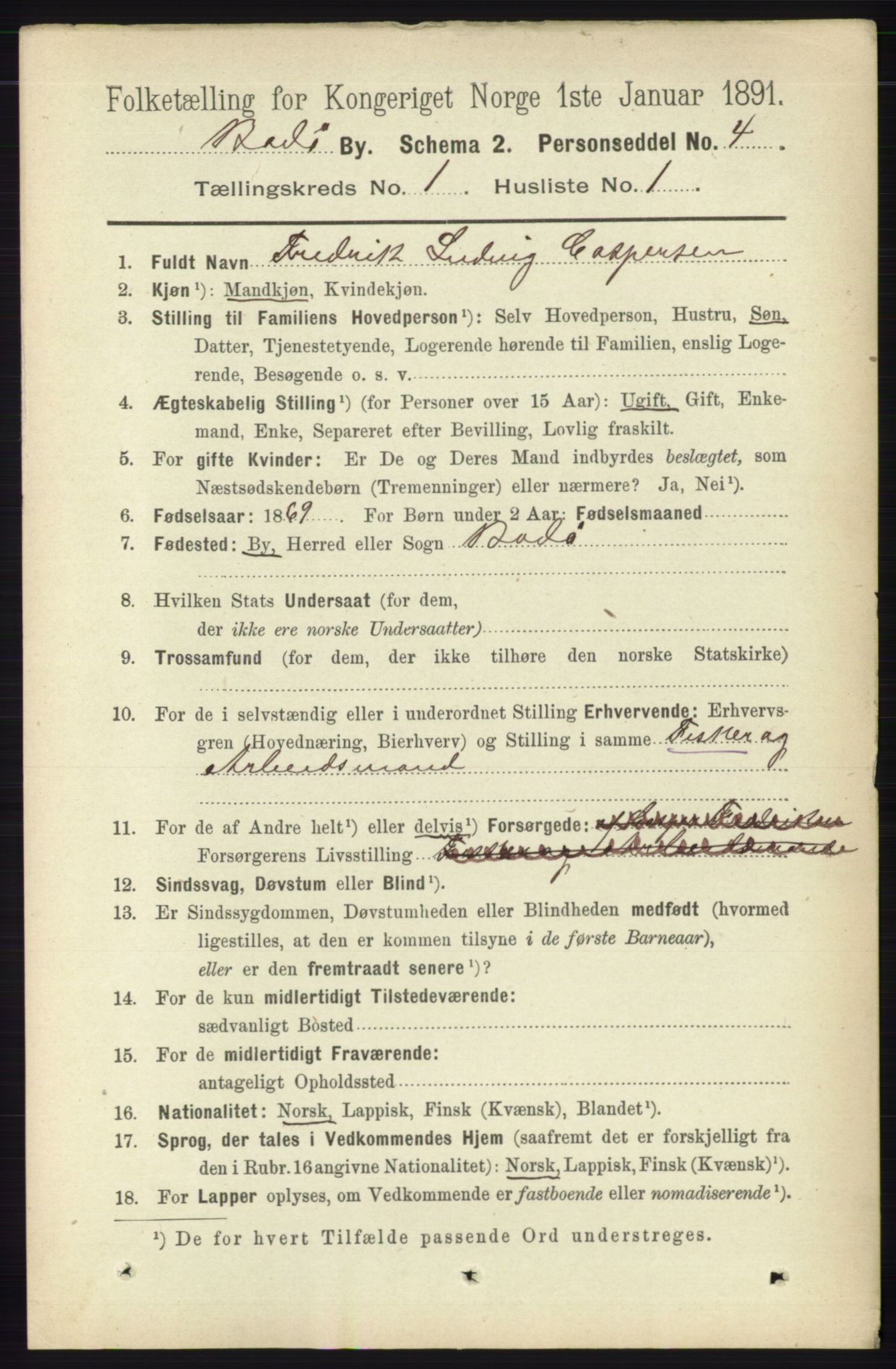 RA, 1891 census for 1804 Bodø, 1891, p. 132