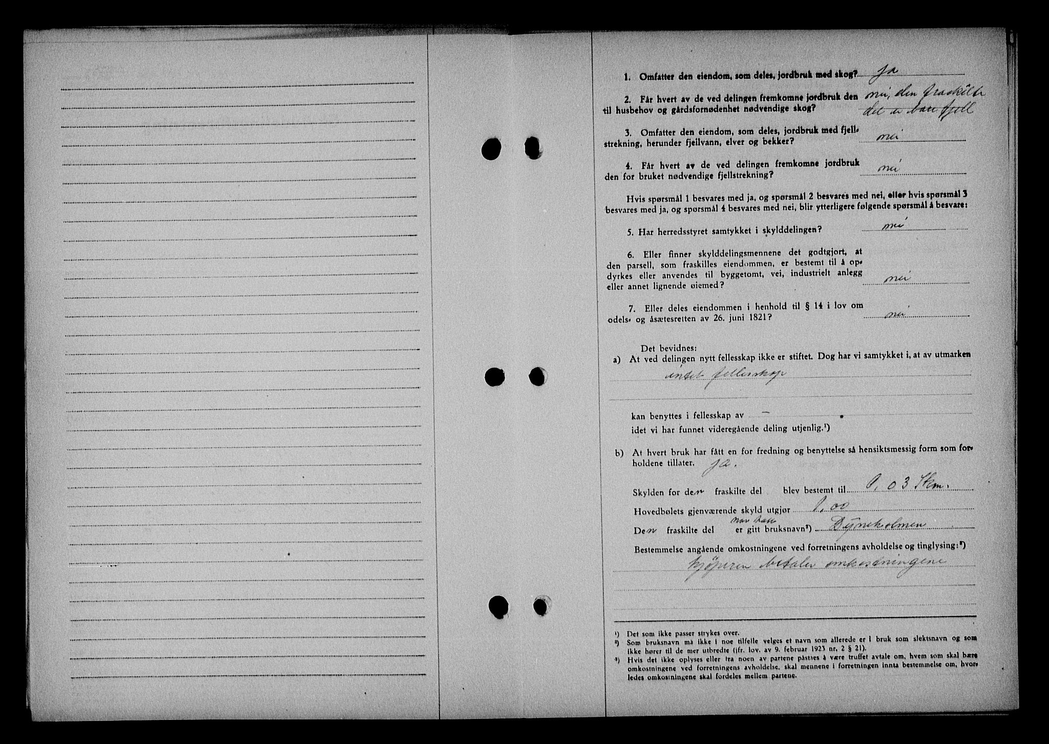 Vestre Nedenes/Sand sorenskriveri, SAK/1221-0010/G/Gb/Gba/L0053: Mortgage book no. A 6, 1944-1945, Diary no: : 741/1944