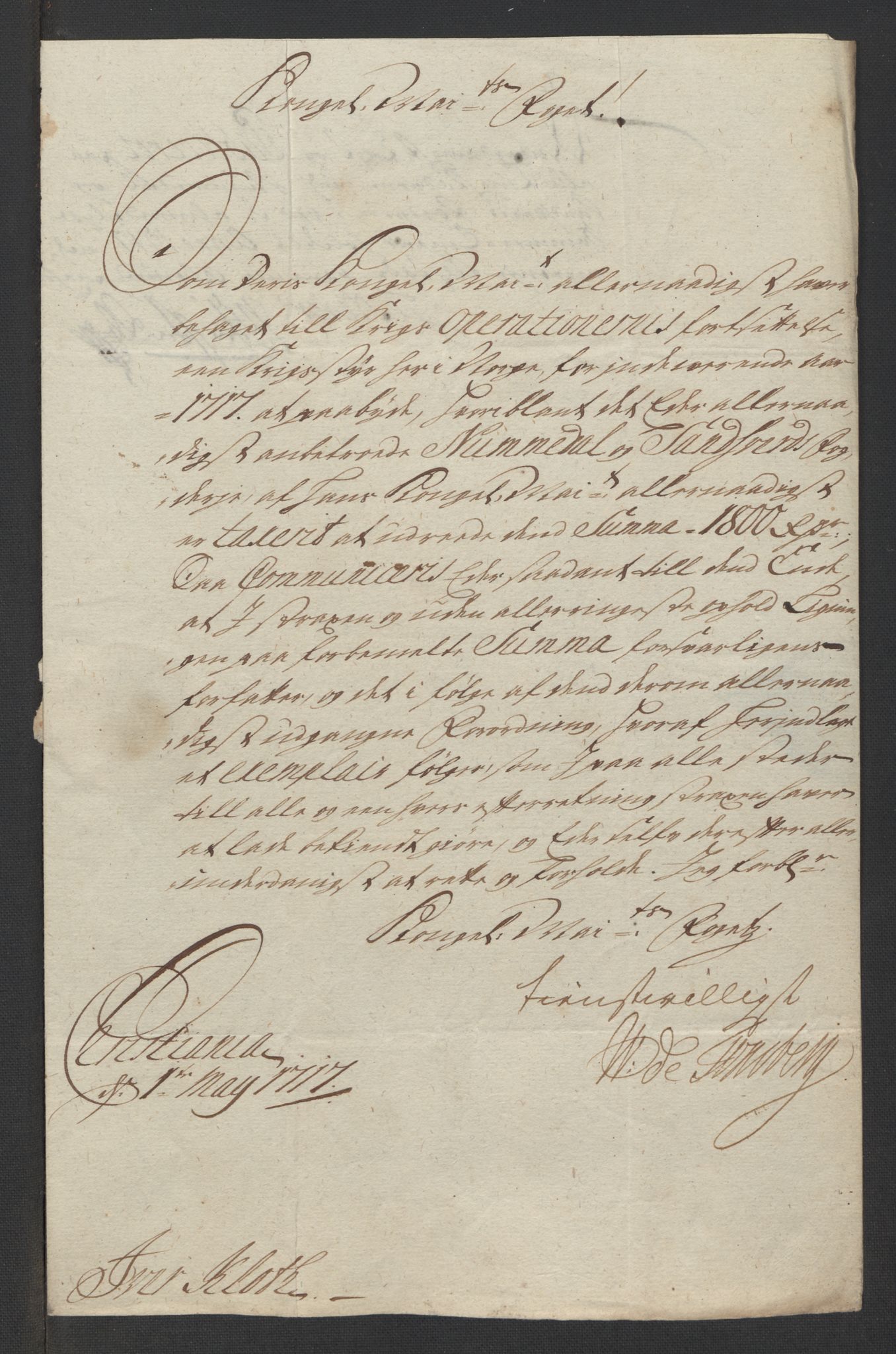 Rentekammeret inntil 1814, Reviderte regnskaper, Fogderegnskap, AV/RA-EA-4092/R24/L1593: Fogderegnskap Numedal og Sandsvær, 1717, p. 223