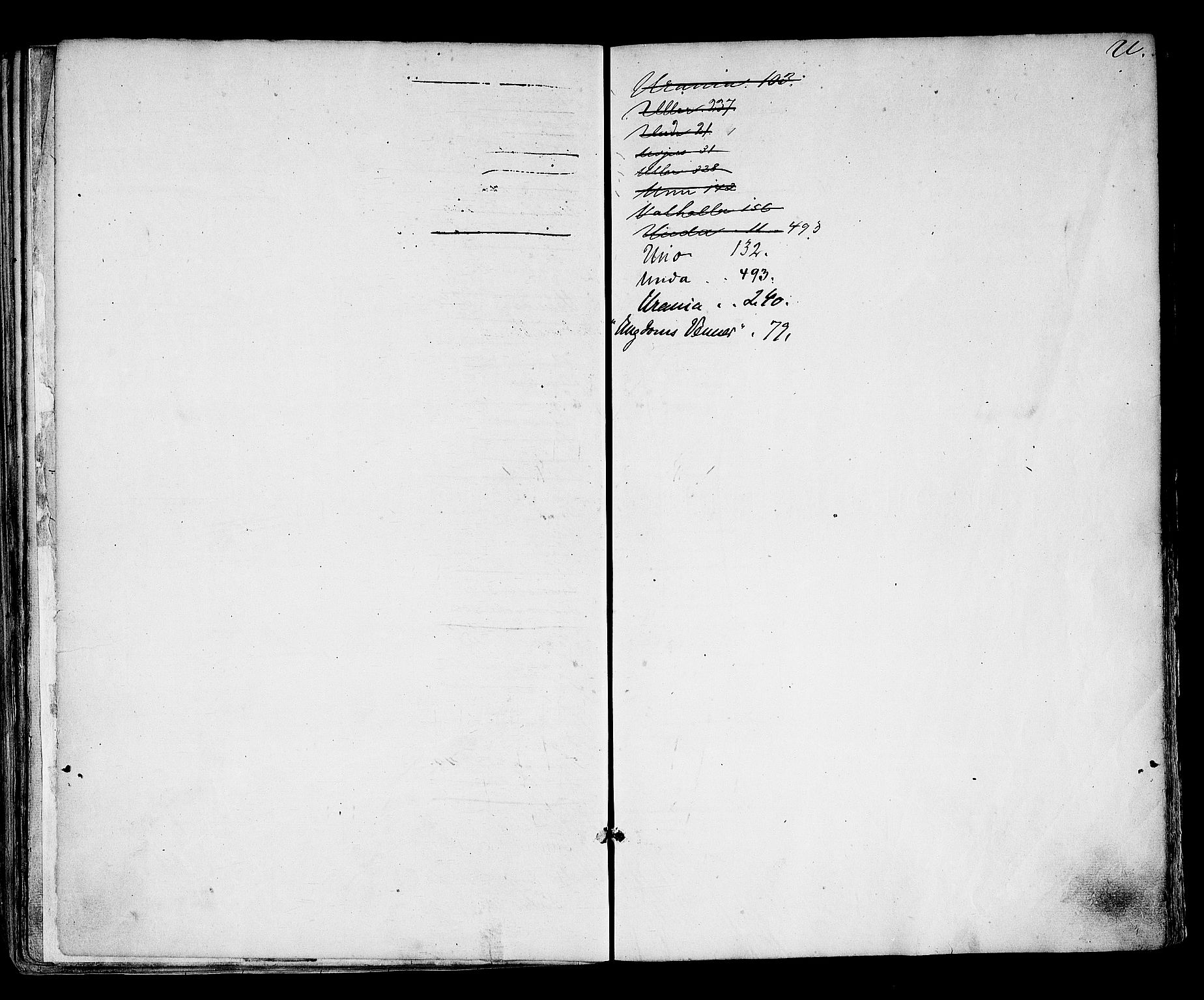 Arendal tollsted, SAK/1351-0003/H/Ha/L0642: Protokoll over utleverte nasjonalitetsbevis, 1864-1874, p. 456