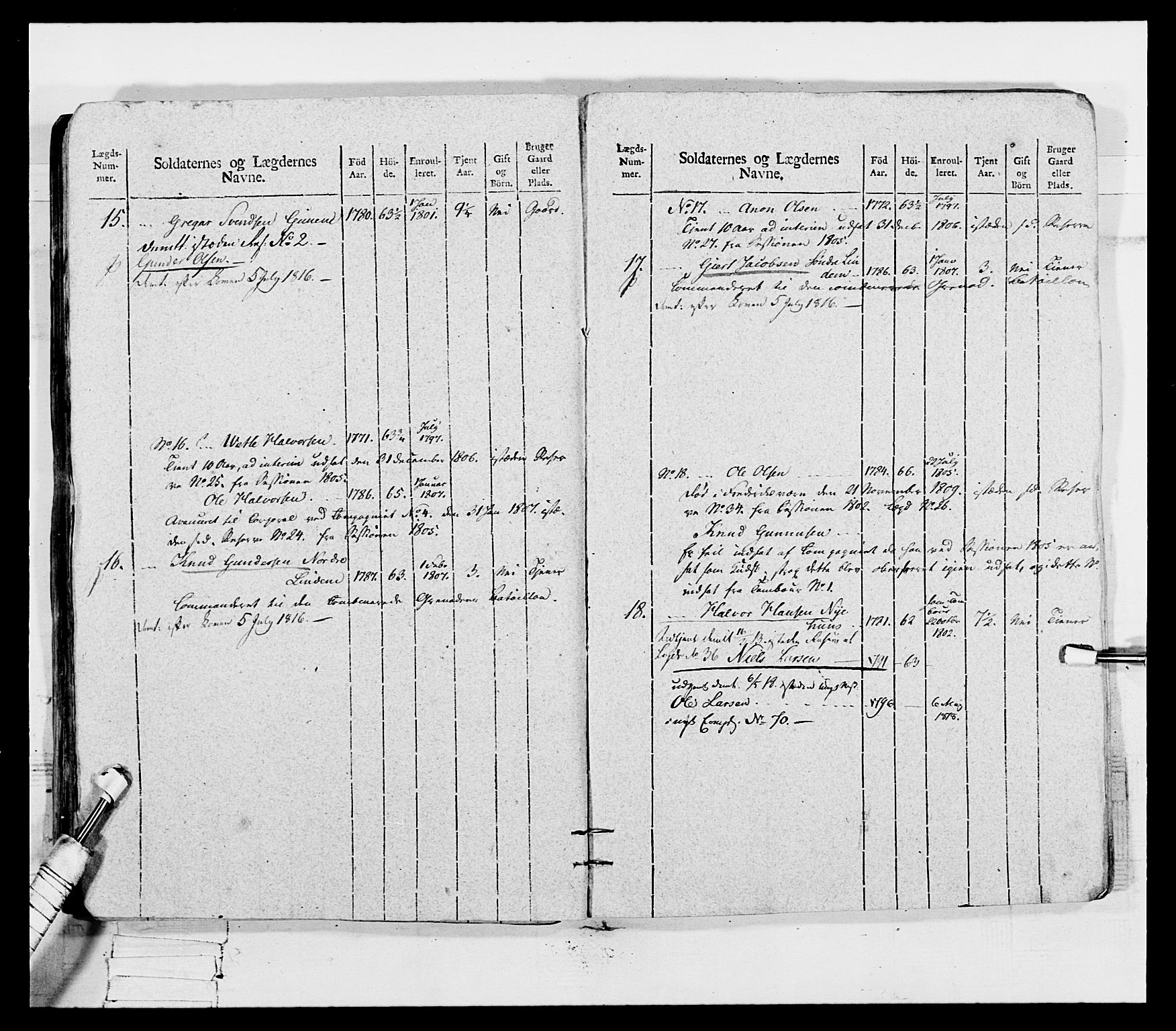 Generalitets- og kommissariatskollegiet, Det kongelige norske kommissariatskollegium, AV/RA-EA-5420/E/Eh/L0116: Telemarkske nasjonale infanteriregiment, 1810, p. 363