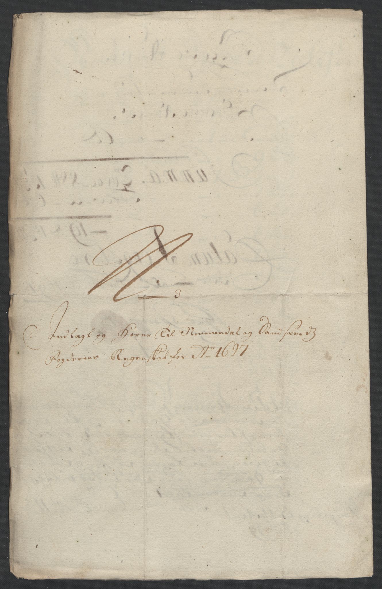 Rentekammeret inntil 1814, Reviderte regnskaper, Fogderegnskap, RA/EA-4092/R24/L1576: Fogderegnskap Numedal og Sandsvær, 1696-1697, p. 307