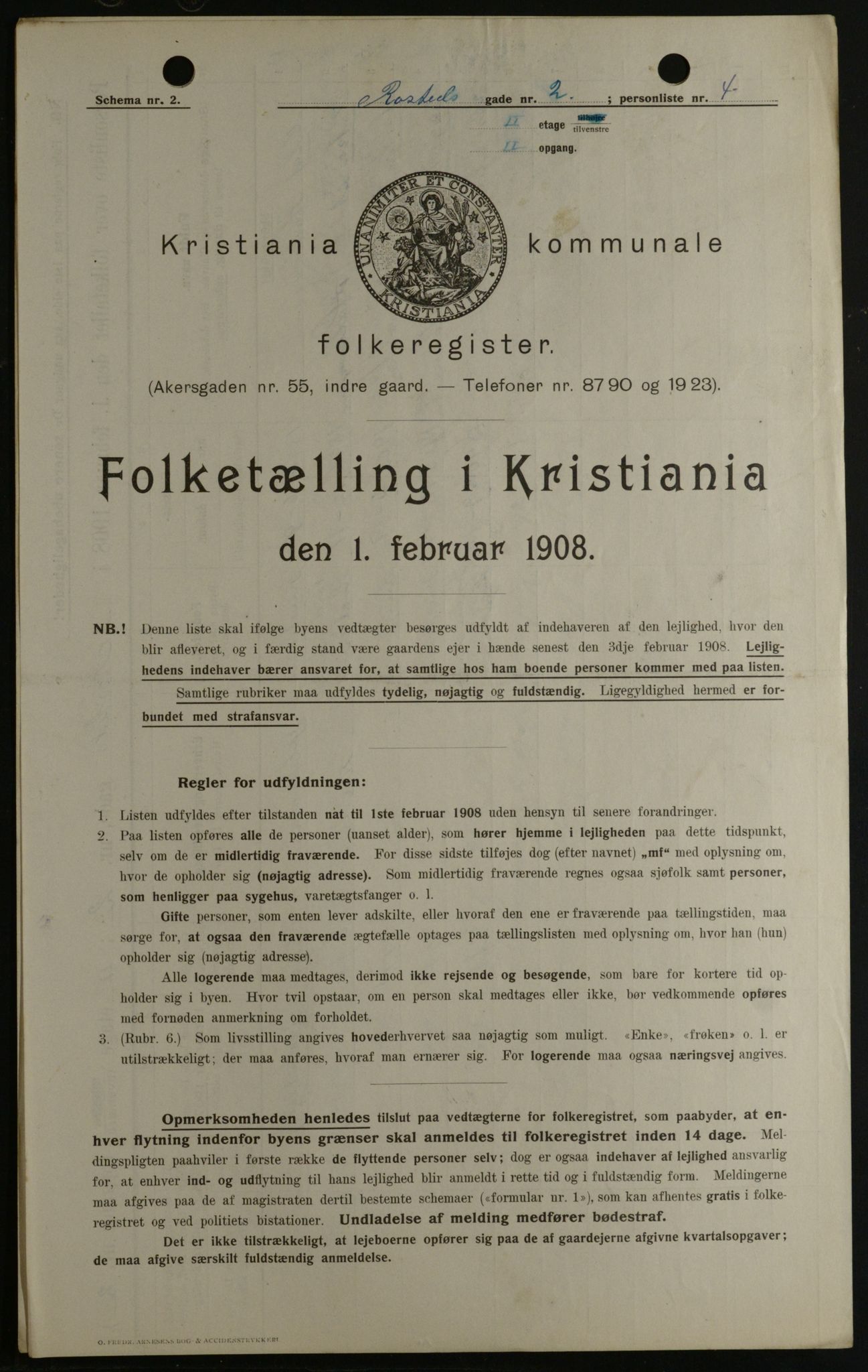 OBA, Municipal Census 1908 for Kristiania, 1908, p. 75684