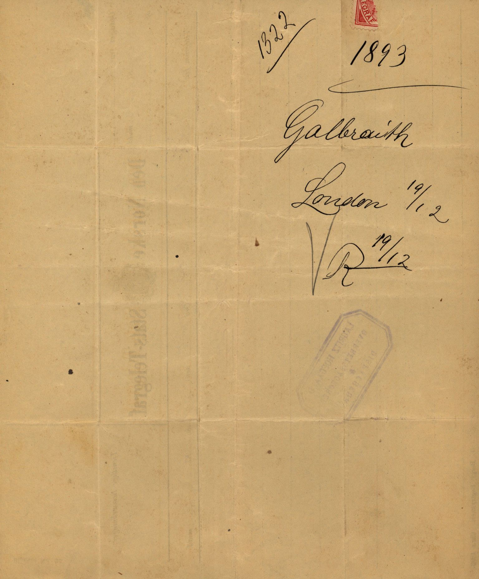 Pa 63 - Østlandske skibsassuranceforening, VEMU/A-1079/G/Ga/L0030/0001: Havaridokumenter / Leif, Korsvei, Margret, Mangerton, Mathilde, Island, Andover, 1893, p. 173