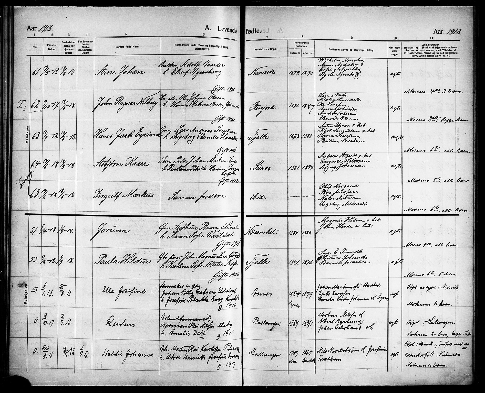 Ministerialprotokoller, klokkerbøker og fødselsregistre - Nordland, AV/SAT-A-1459/863/L0916: Parish register (copy) no. 863C06, 1907-1921