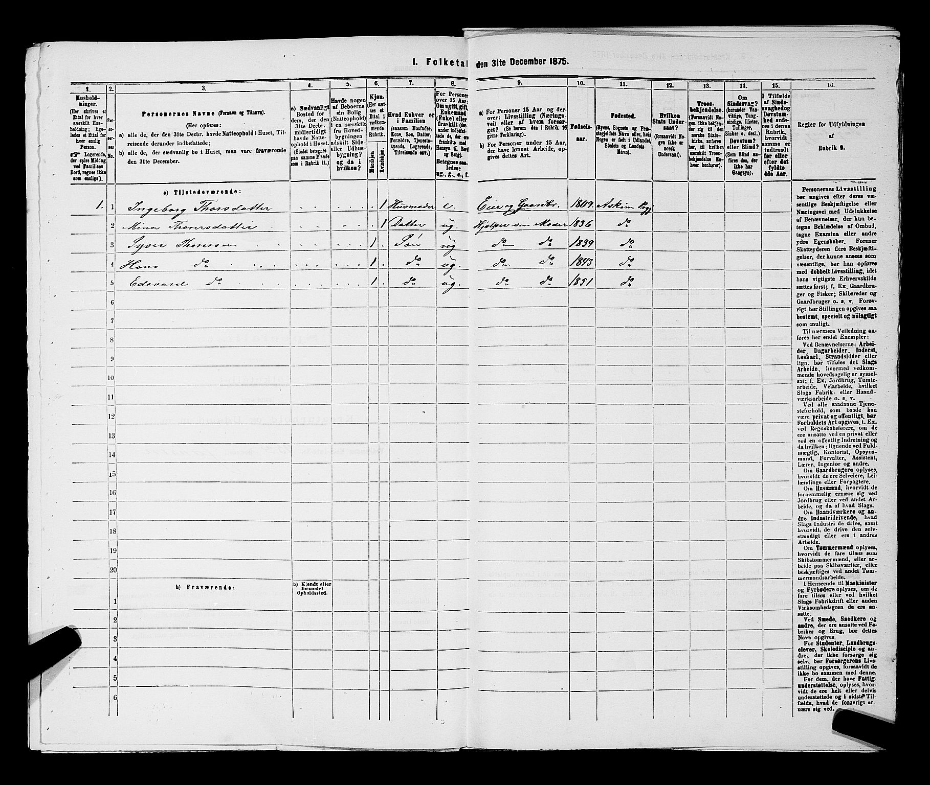 RA, 1875 census for 0124P Askim, 1875, p. 496