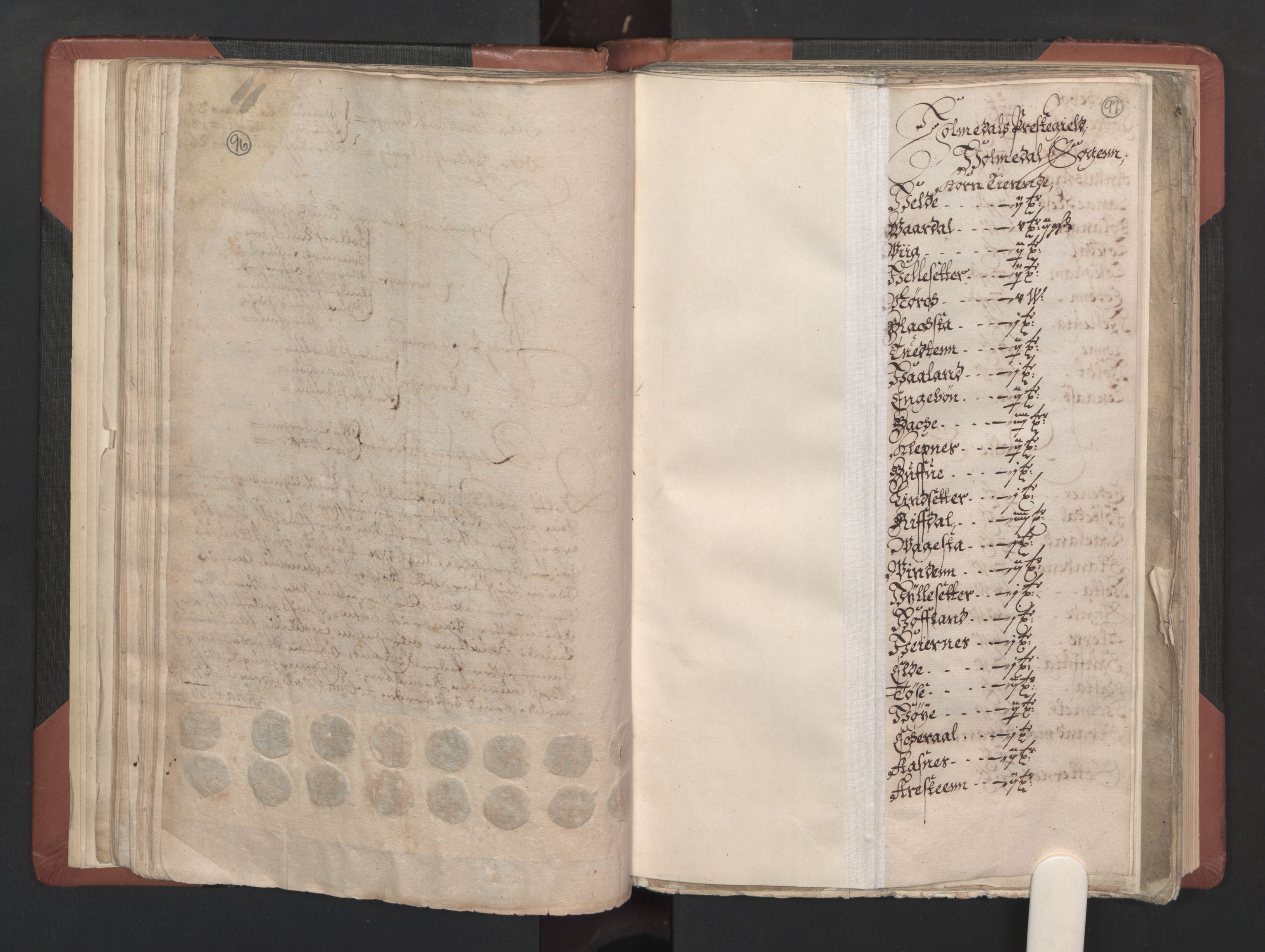 RA, Bailiff's Census 1664-1666, no. 15: Nordfjord fogderi and Sunnfjord fogderi, 1664, p. 96-97
