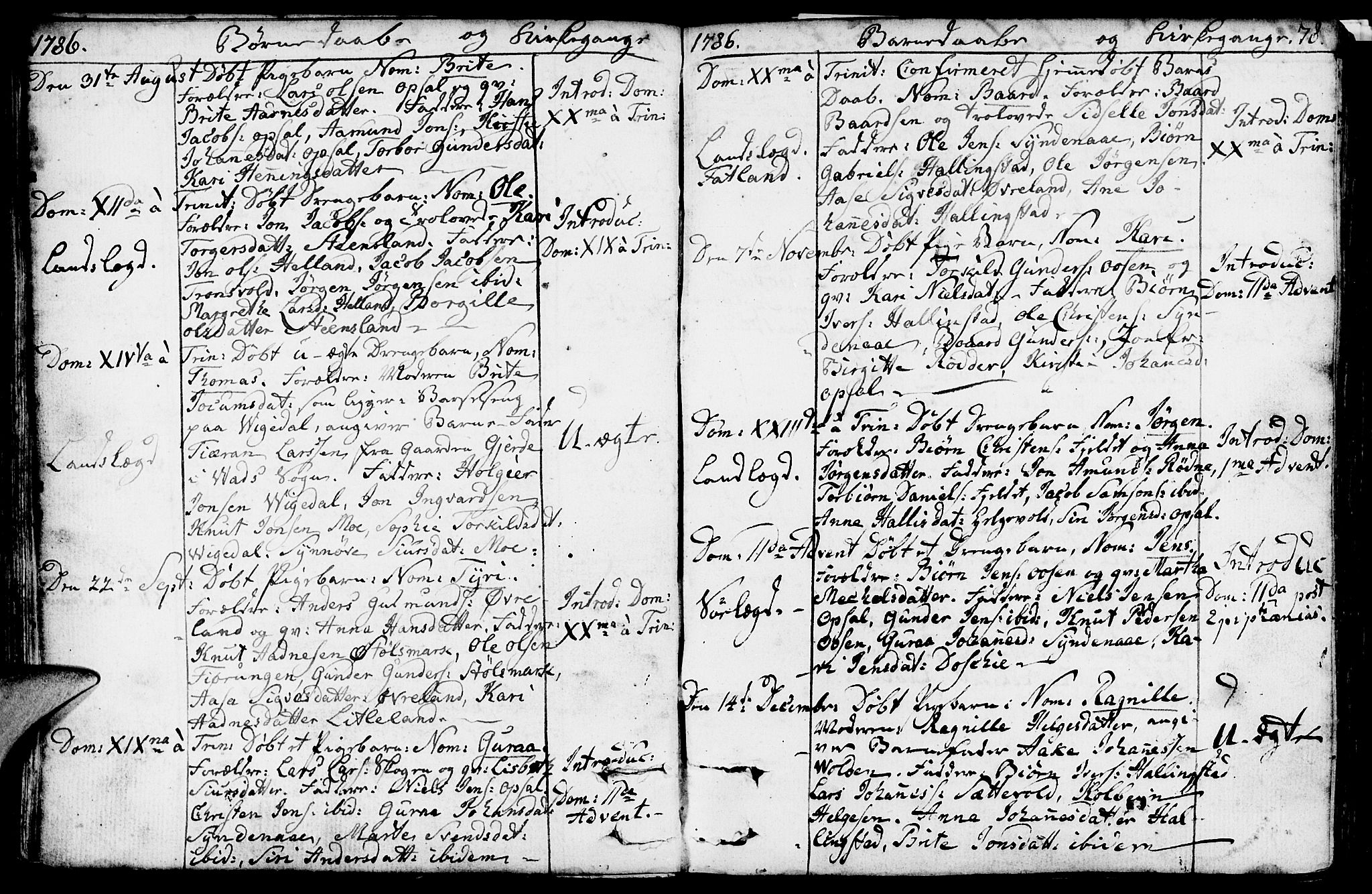 Vikedal sokneprestkontor, SAST/A-101840/01/IV: Parish register (official) no. A 2, 1779-1817, p. 78