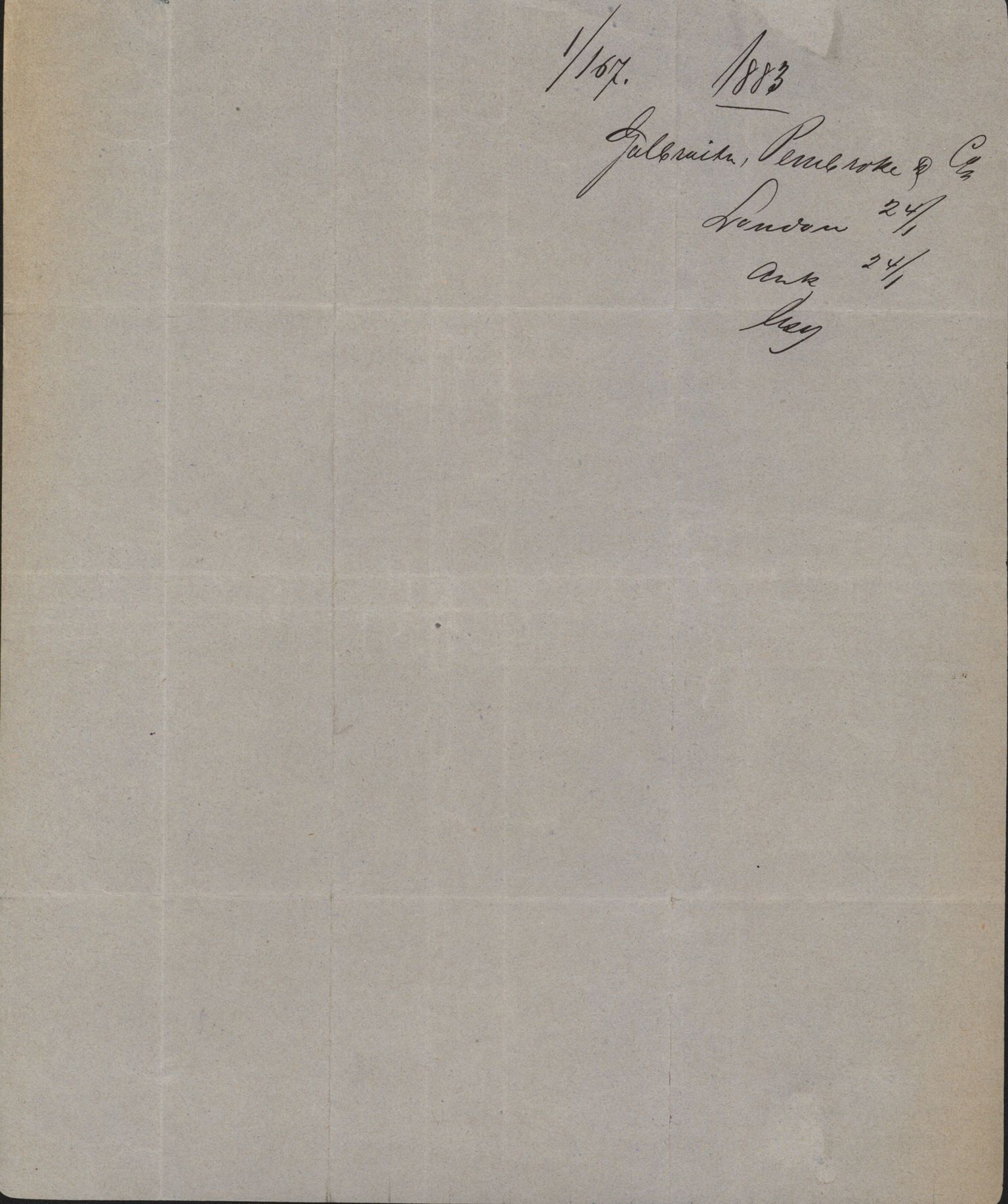 Pa 63 - Østlandske skibsassuranceforening, VEMU/A-1079/G/Ga/L0014/0009: Havaridokumenter / Peter, Olinda, Prinds Chr. August, Poseidon, 1882, p. 26