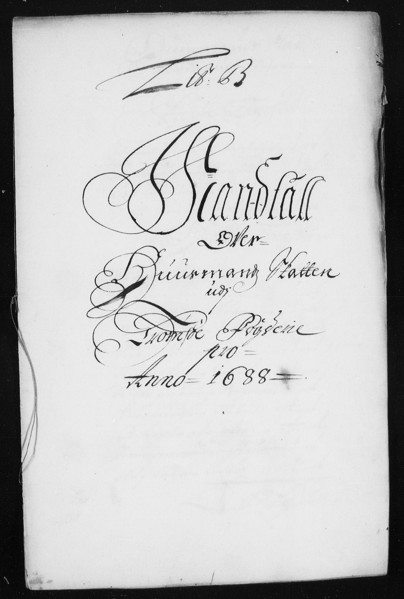 Rentekammeret inntil 1814, Reviderte regnskaper, Stiftamtstueregnskaper, Trondheim stiftamt og Nordland amt, AV/RA-EA-6044/R/Rh/L0012: Nordland amt, 1688