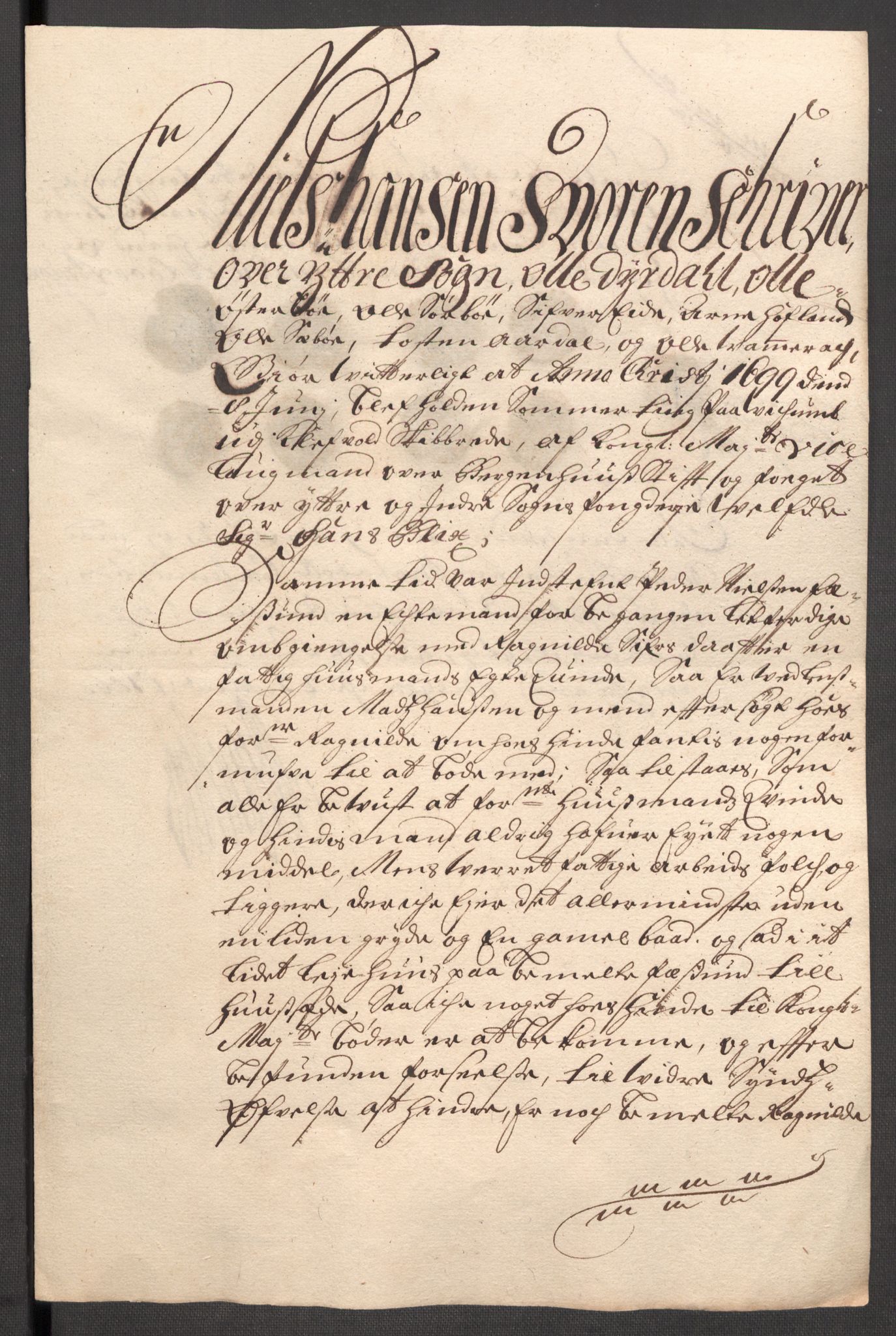 Rentekammeret inntil 1814, Reviderte regnskaper, Fogderegnskap, AV/RA-EA-4092/R52/L3310: Fogderegnskap Sogn, 1698-1699, p. 419