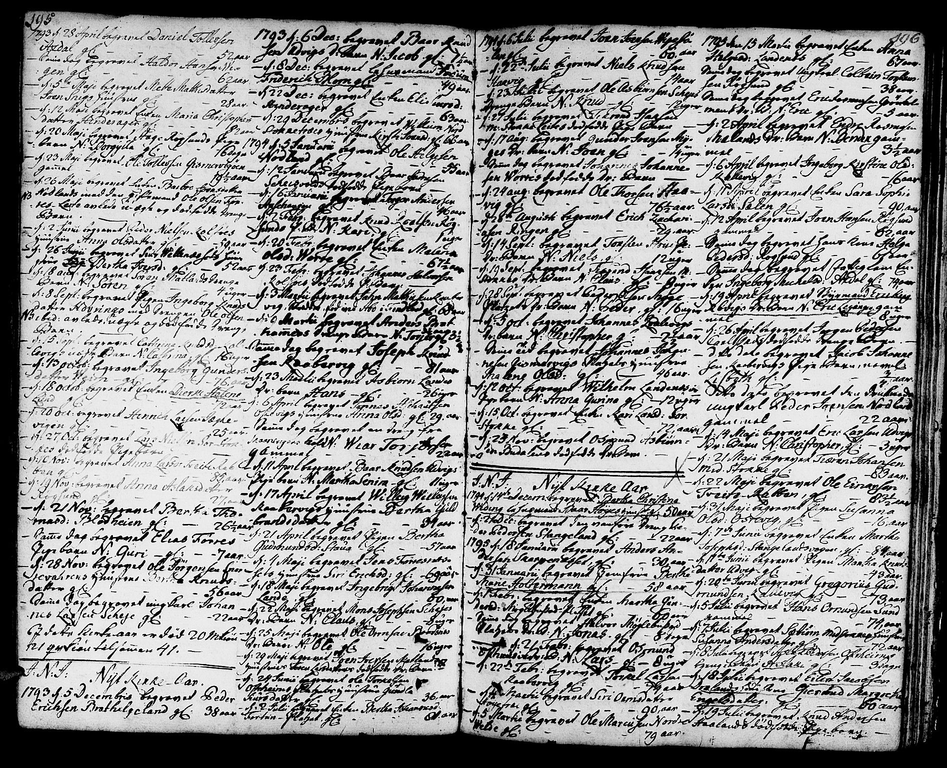 Avaldsnes sokneprestkontor, AV/SAST-A -101851/H/Ha/Haa/L0002: Parish register (official) no. A 2, 1765-1800, p. 195-196