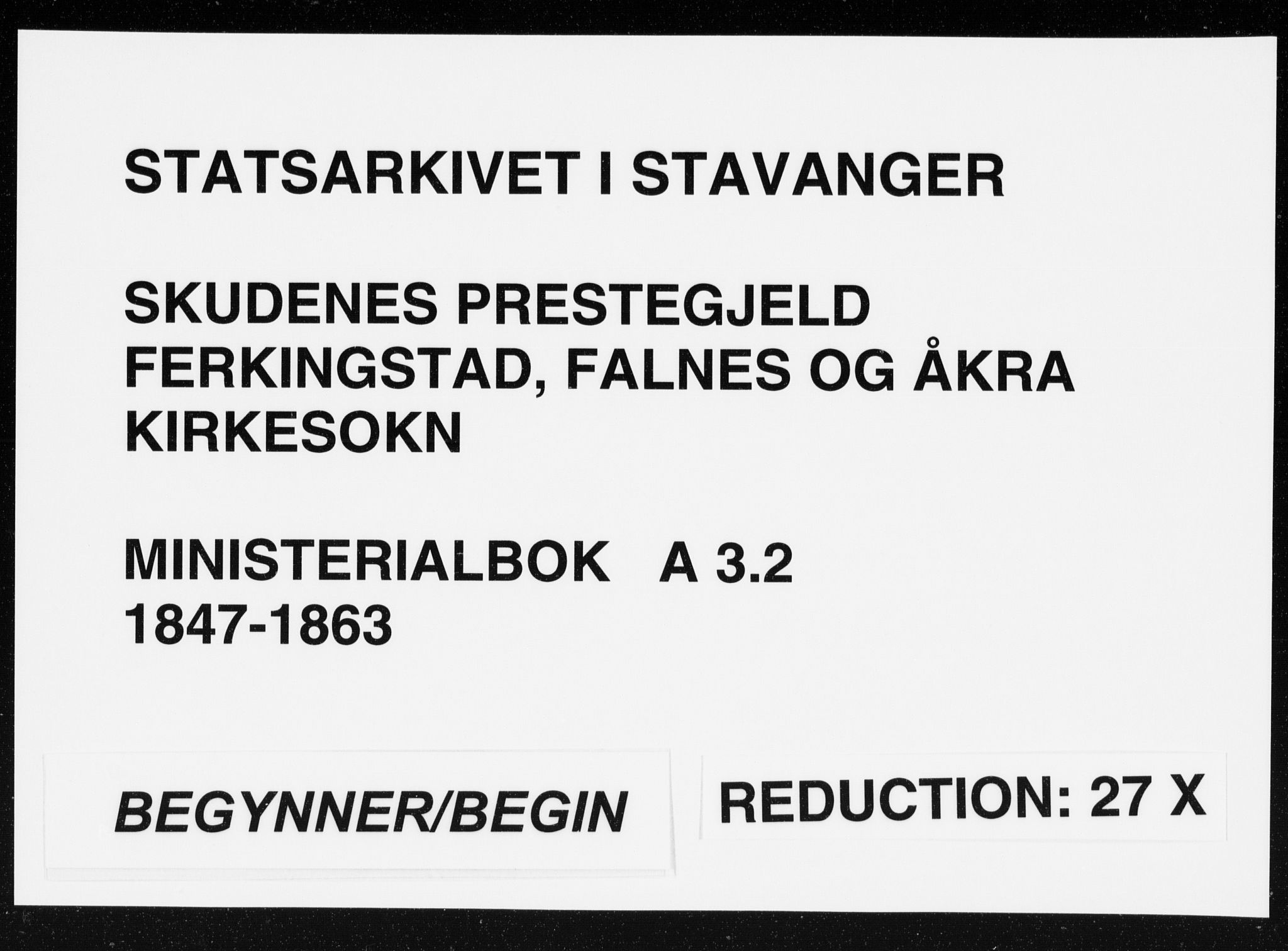 Skudenes sokneprestkontor, AV/SAST-A -101849/H/Ha/Haa/L0005: Parish register (official) no. A 3.2, 1847-1863