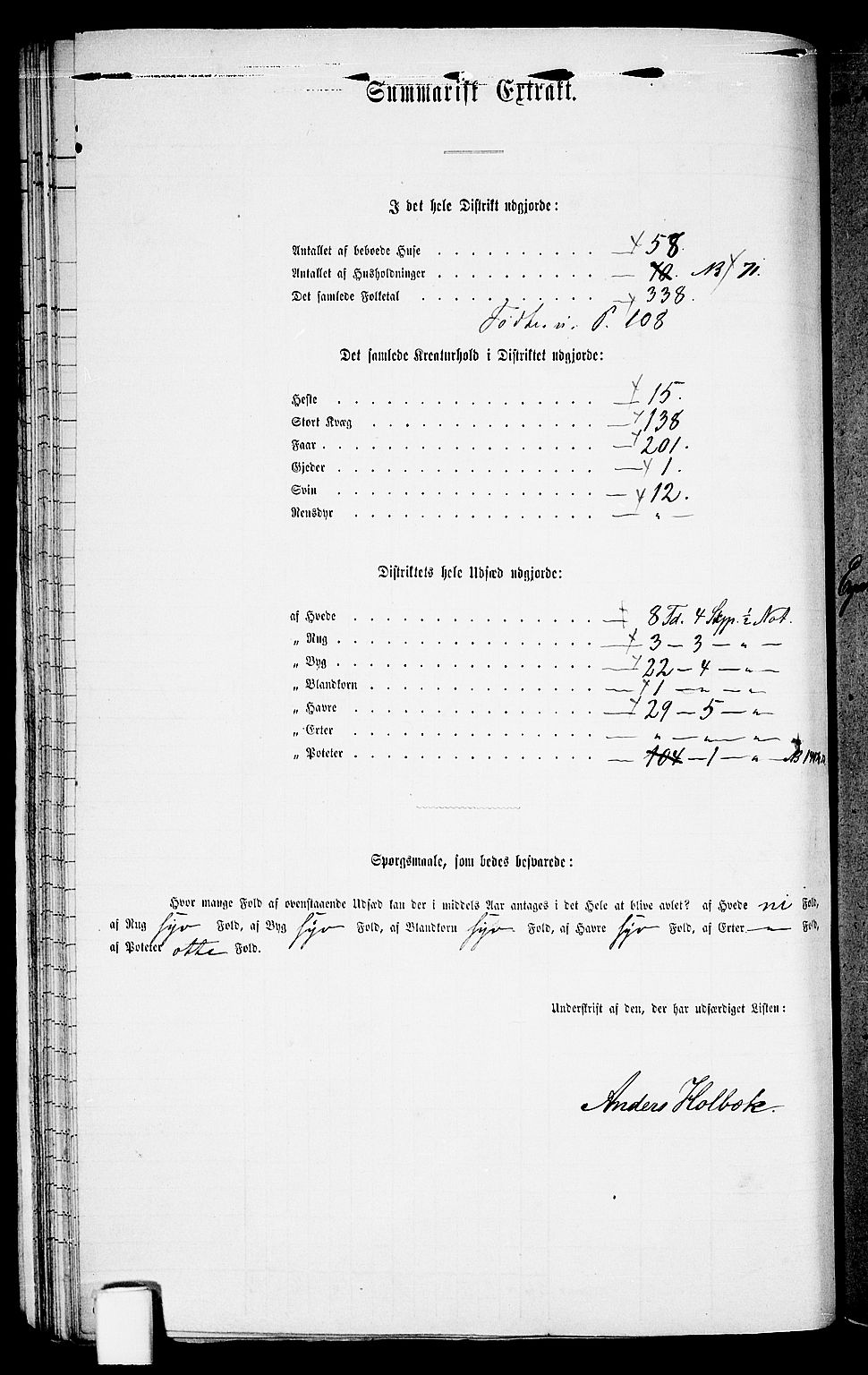 RA, 1865 census for Vestre Moland/Vestre Moland, 1865, p. 36