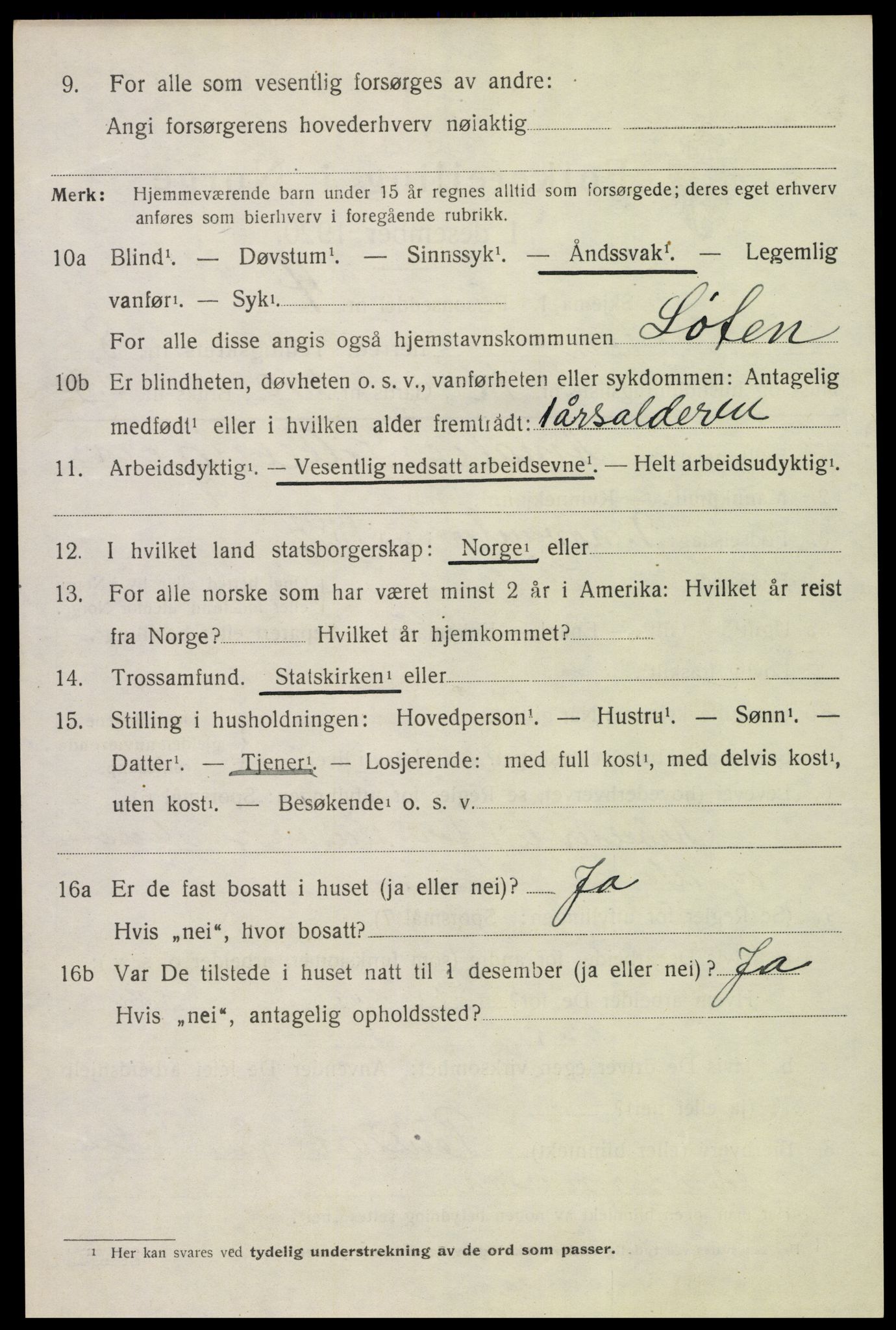 SAH, 1920 census for Løten, 1920, p. 14474