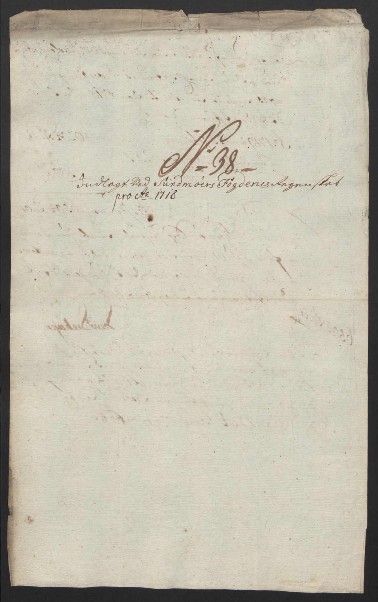 Rentekammeret inntil 1814, Reviderte regnskaper, Fogderegnskap, AV/RA-EA-4092/R54/L3570: Fogderegnskap Sunnmøre, 1718, p. 188