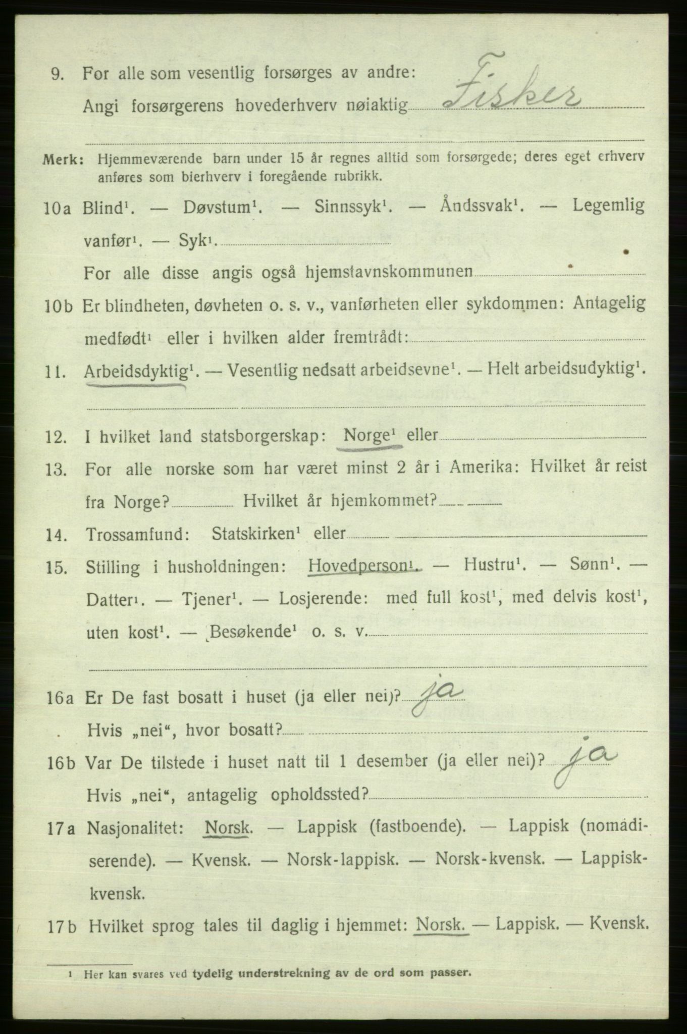 SATØ, 1920 census for Vardø rural district, 1920, p. 2559