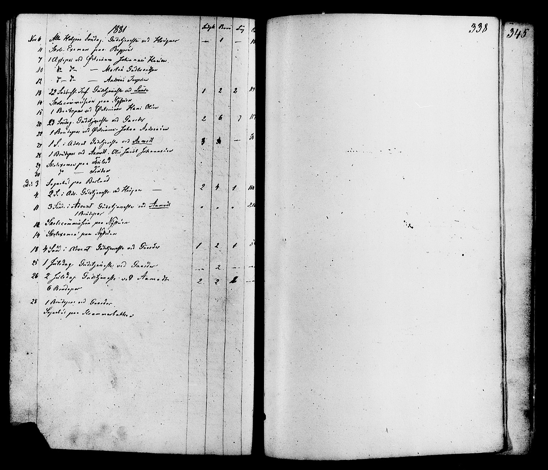 Nordre Land prestekontor, AV/SAH-PREST-124/H/Ha/Haa/L0002: Parish register (official) no. 2, 1872-1881, p. 338