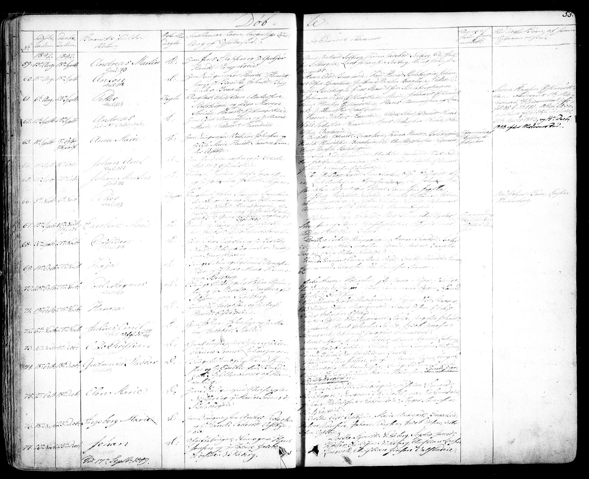 Skedsmo prestekontor Kirkebøker, AV/SAO-A-10033a/F/Fa/L0009: Parish register (official) no. I 9, 1830-1853, p. 55