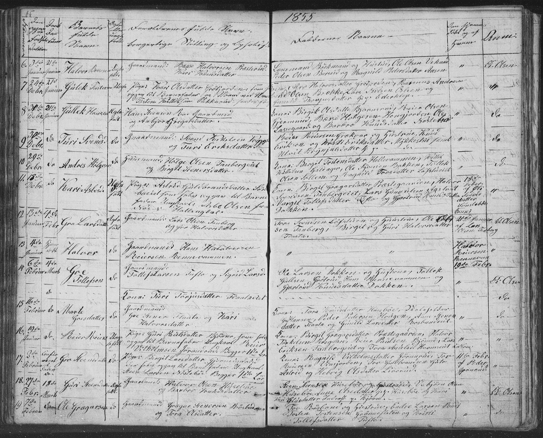 Nore kirkebøker, AV/SAKO-A-238/F/Fc/L0002: Parish register (official) no. III 2, 1836-1861, p. 65