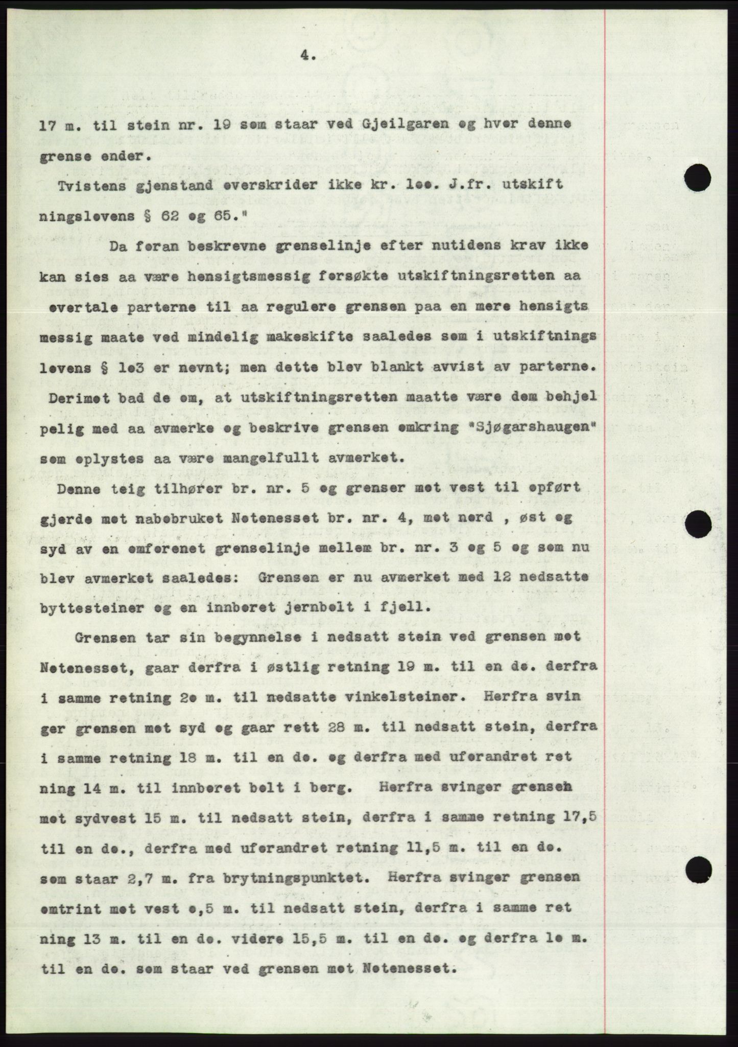 Søre Sunnmøre sorenskriveri, AV/SAT-A-4122/1/2/2C/L0062: Mortgage book no. 56, 1936-1937, Diary no: : 62/1937