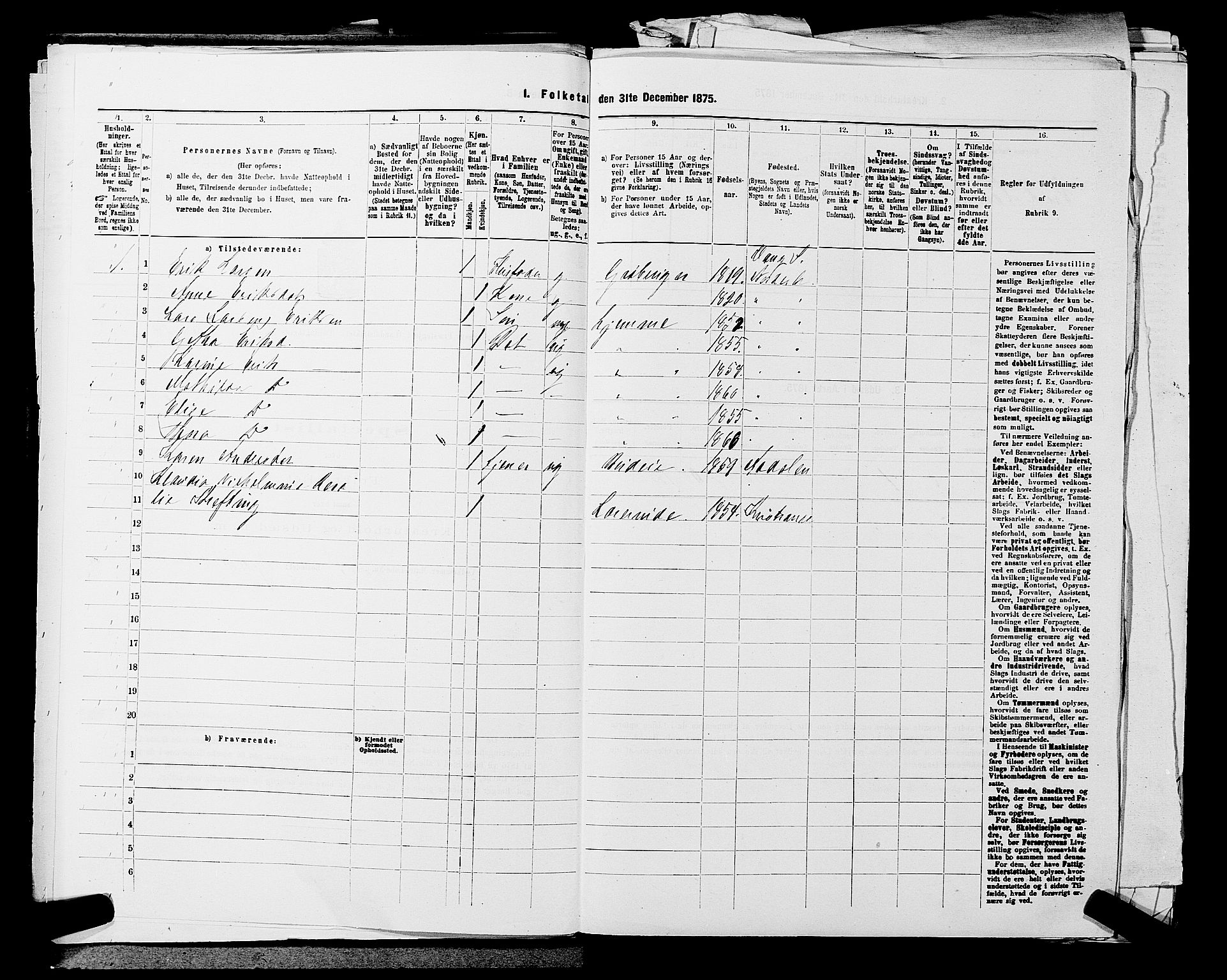 SAKO, 1875 census for 0613L Norderhov/Norderhov, Haug og Lunder, 1875, p. 1853