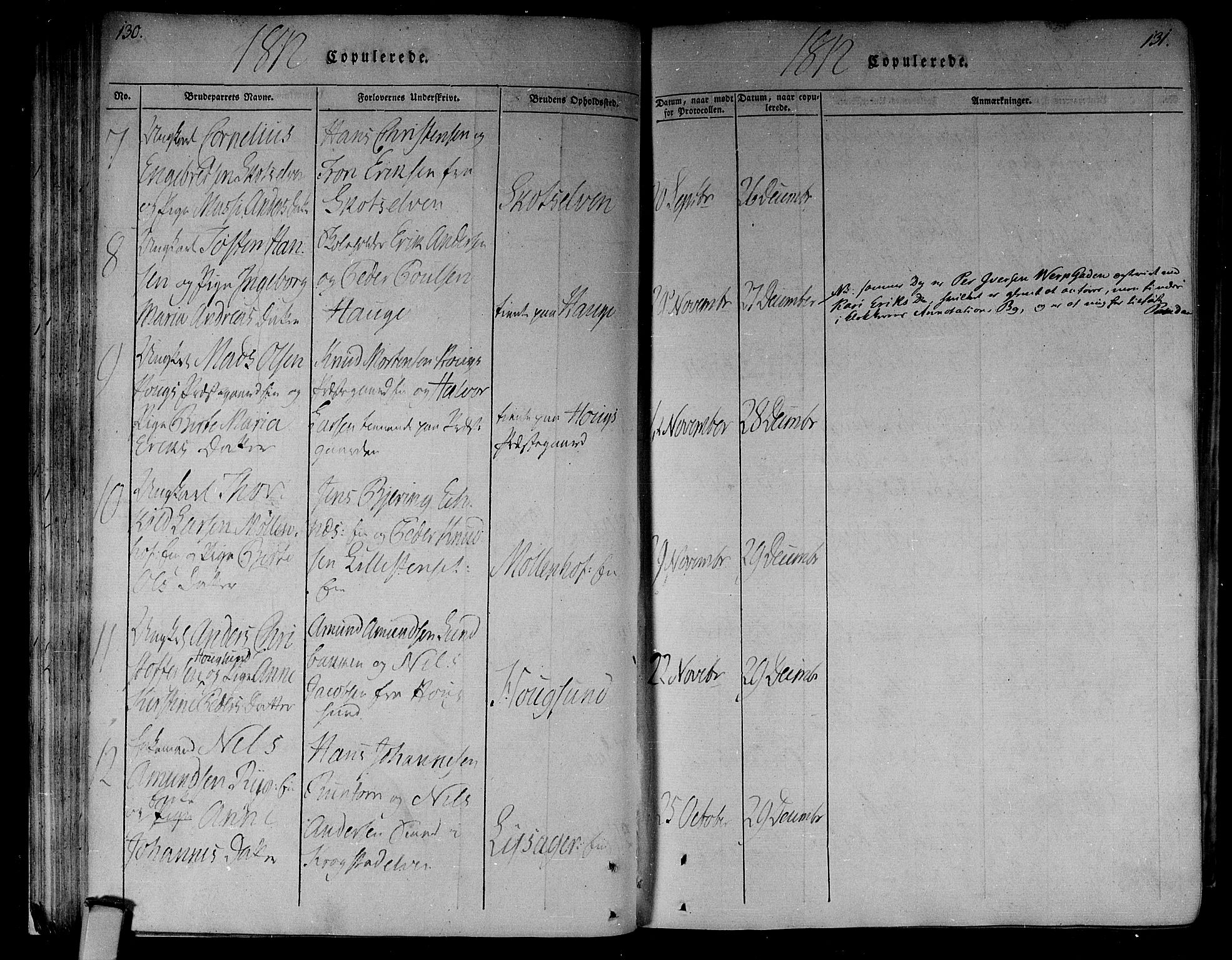 Eiker kirkebøker, AV/SAKO-A-4/F/Fa/L0010: Parish register (official) no. I 10, 1806-1815, p. 130-131