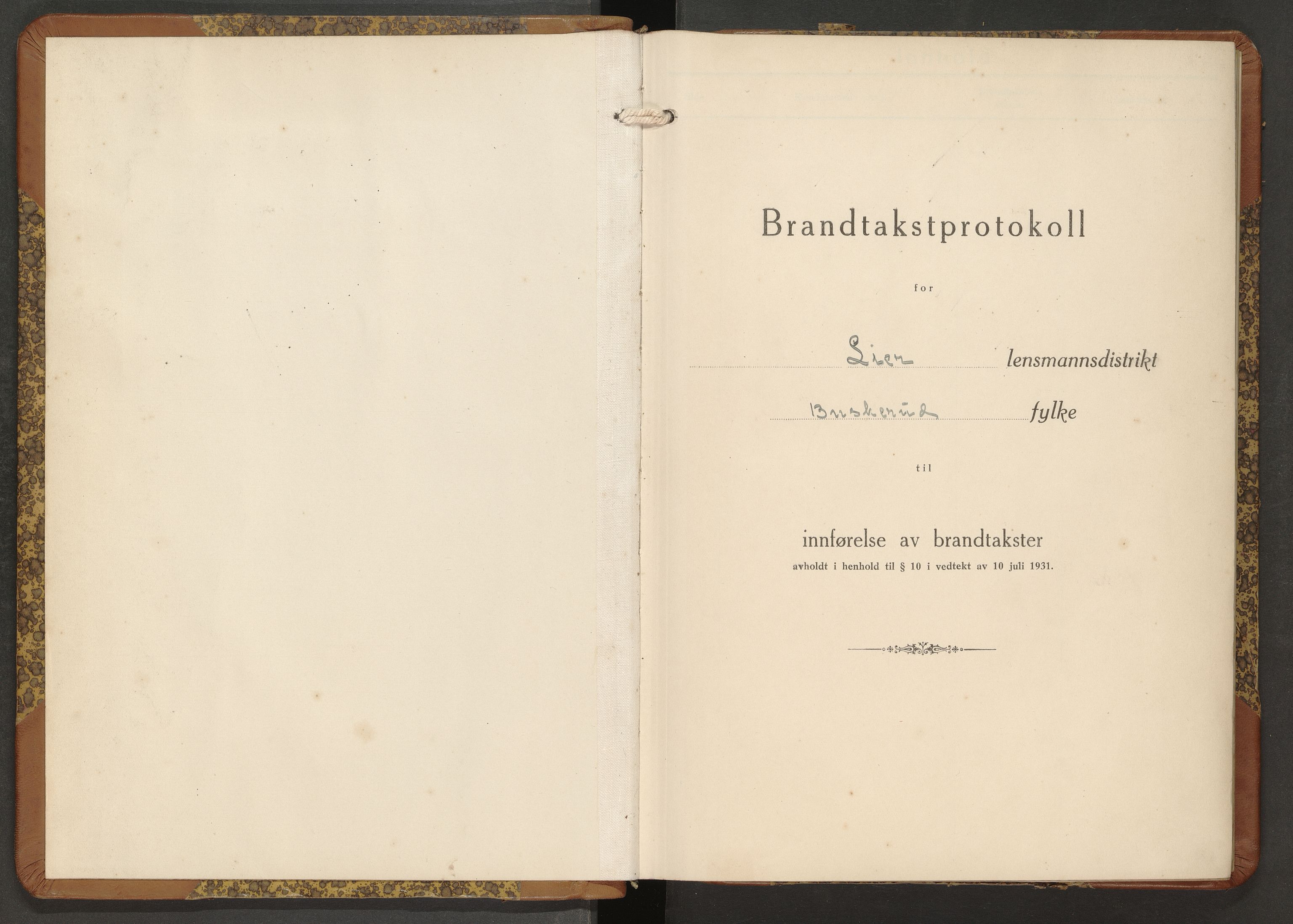 Lier lensmannskontor, AV/SAKO-A-507/Y/Yb/Ybb/L0009: Skjematakstprotokoll, 1935-1939