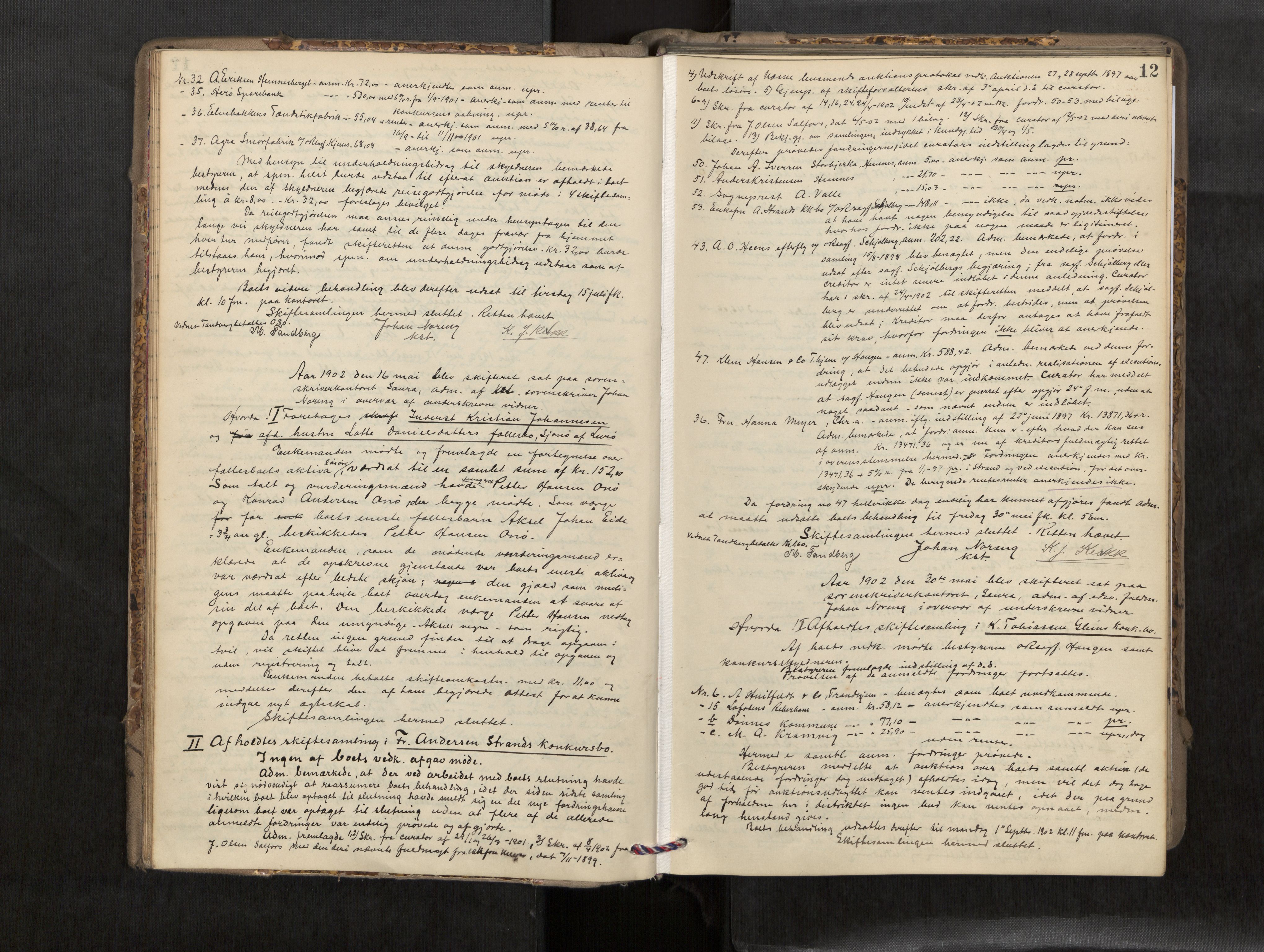 Rana sorenskriveri , AV/SAT-A-1108/1/3/3B/L0007: Skiftebehandlingsprotokoll, 1901-1909, p. 12