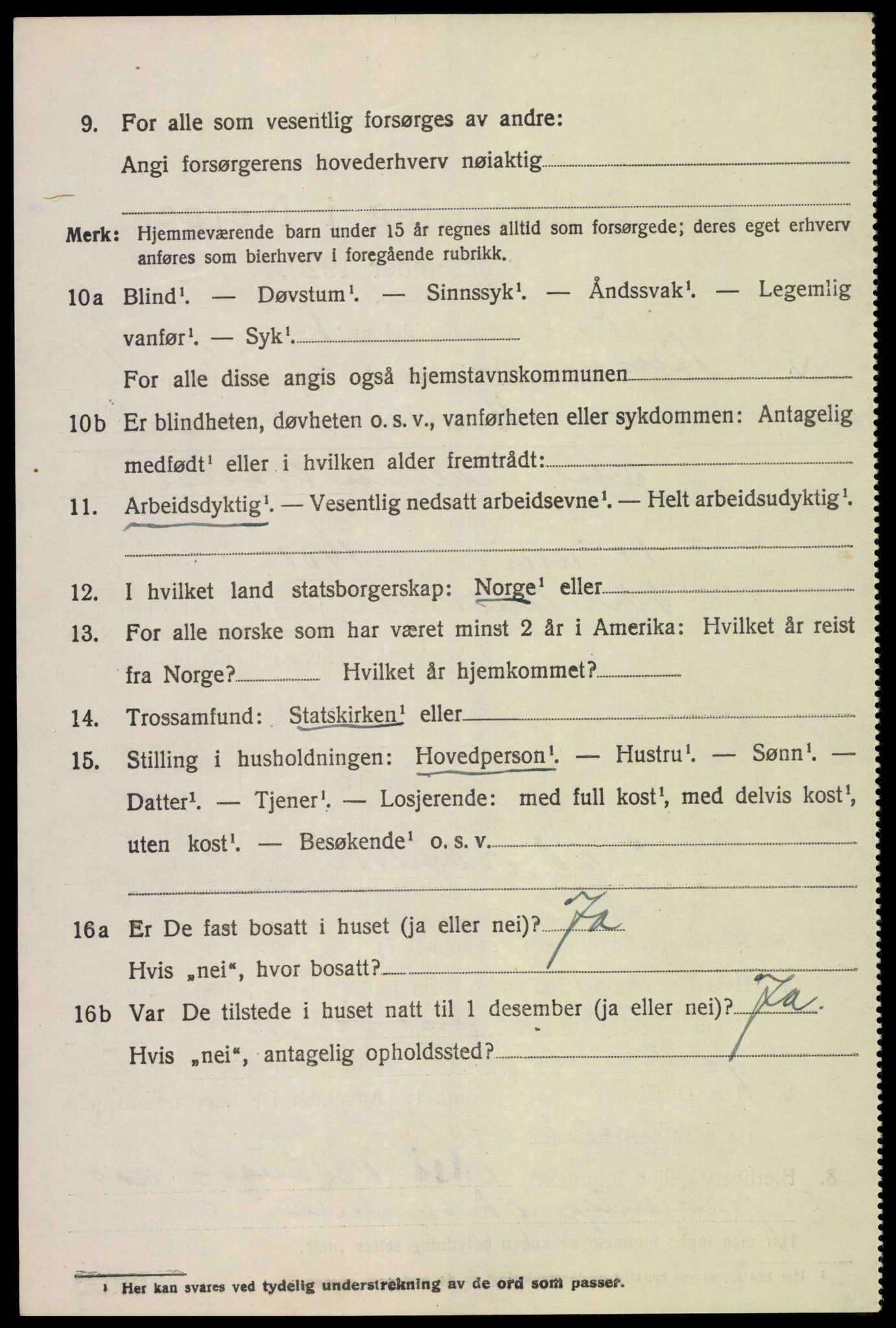 SAK, 1920 census for Sør-Audnedal, 1920, p. 6672