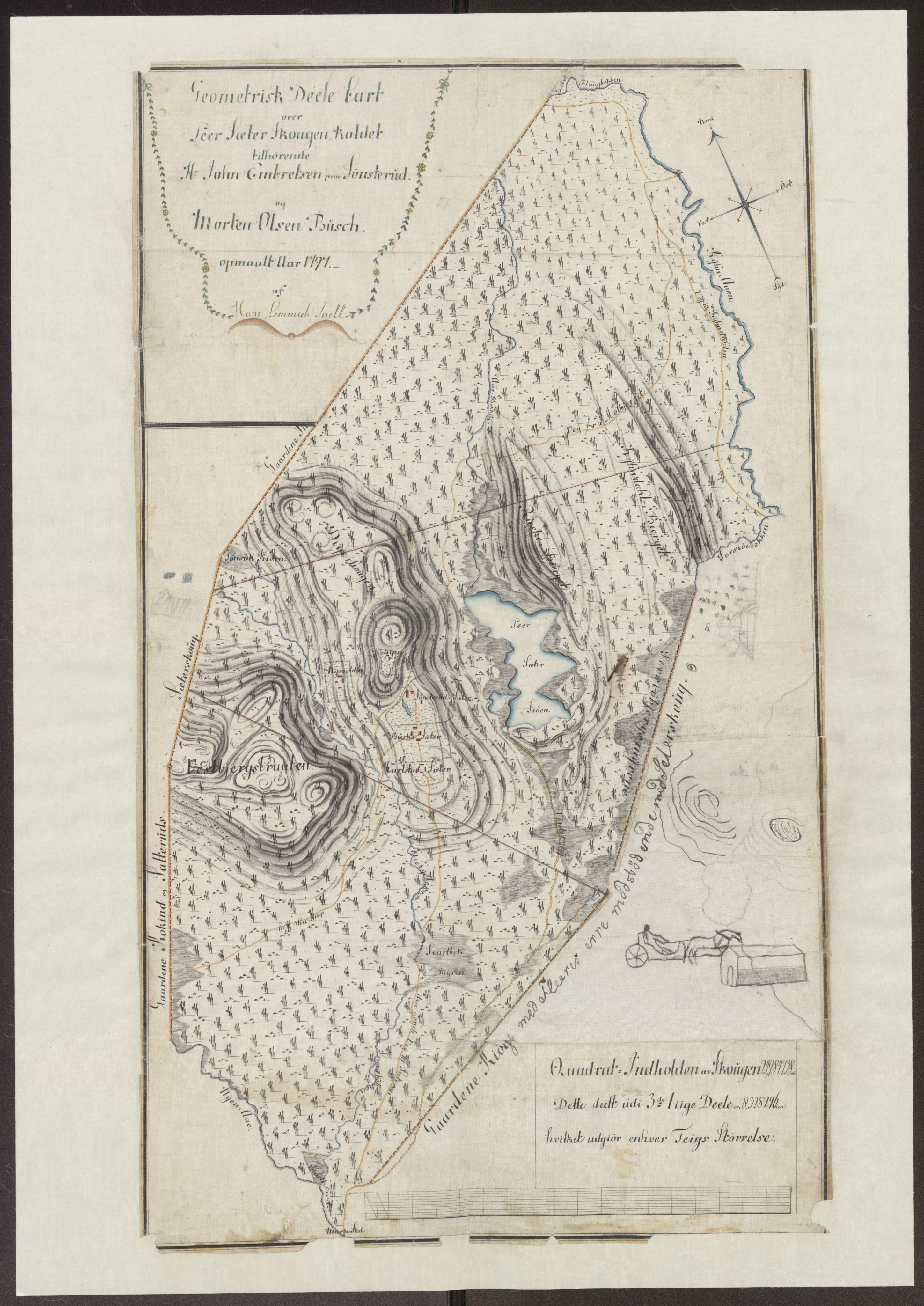 Kartsamlingen - Statsarkivet i Hamar, AV/SAH-KART-001/F/Fa/L0001: Kart, 1629-1992, p. 91