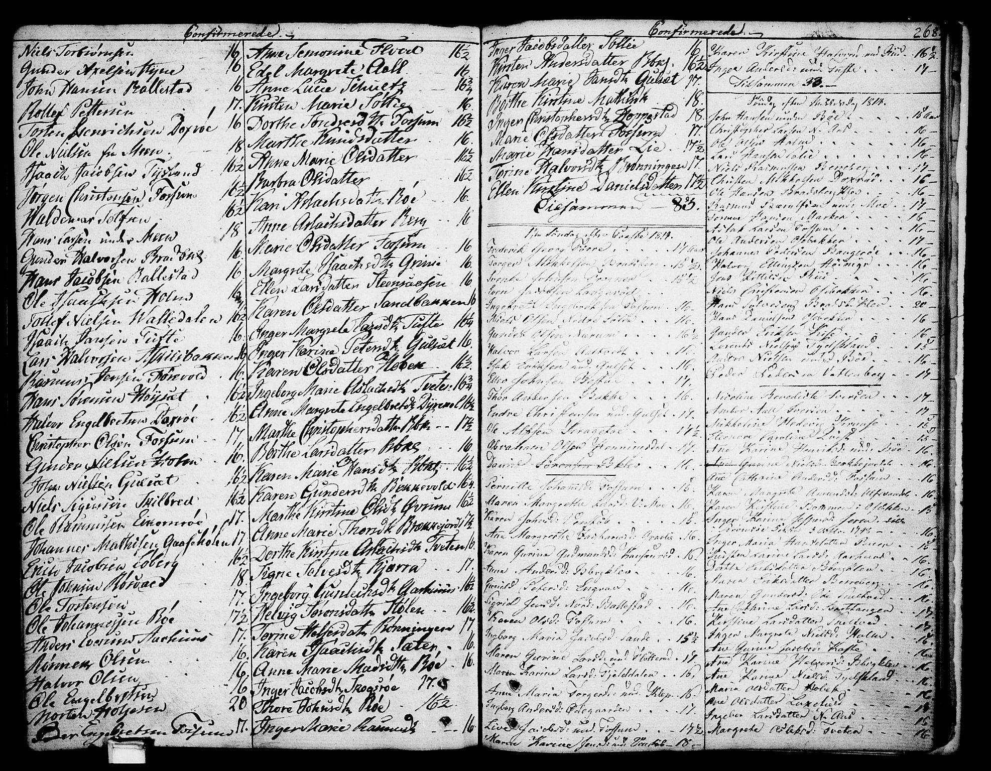 Gjerpen kirkebøker, SAKO/A-265/F/Fa/L0003: Parish register (official) no. I 3, 1796-1814, p. 268