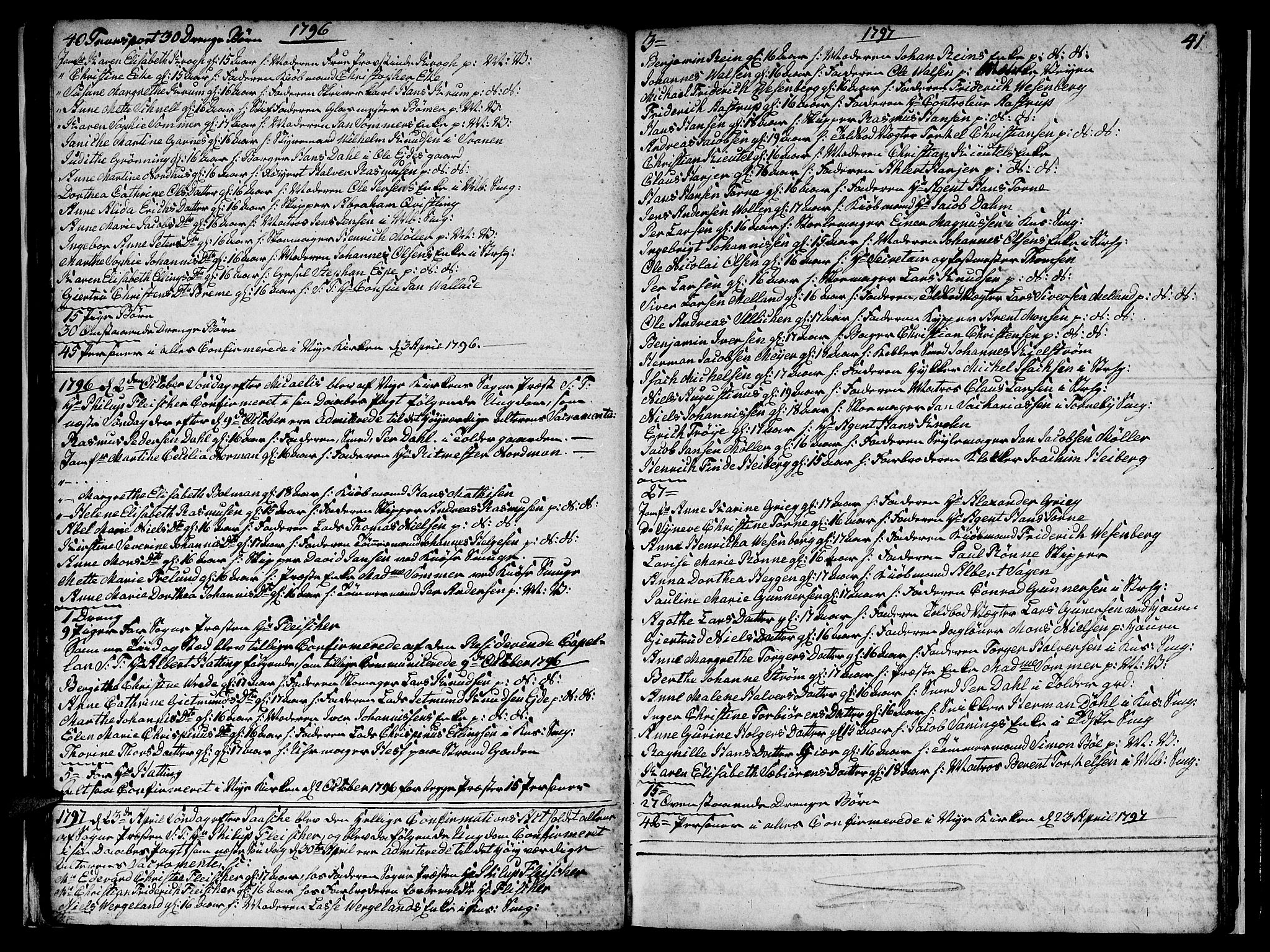 Nykirken Sokneprestembete, SAB/A-77101/H/Hab: Parish register (copy) no. A 1, 1770-1821, p. 40-41