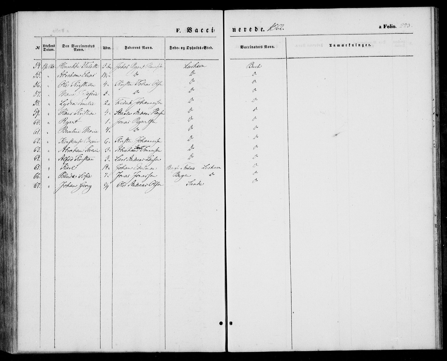 Farsund sokneprestkontor, AV/SAK-1111-0009/F/Fa/L0004: Parish register (official) no. A 4, 1847-1863, p. 223