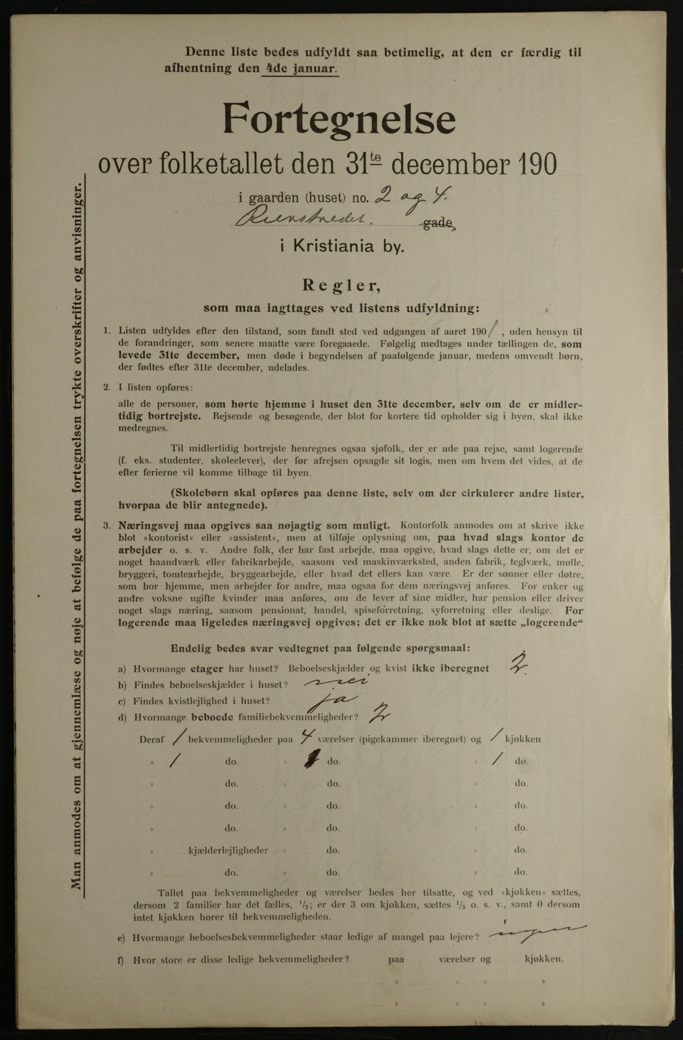 OBA, Municipal Census 1901 for Kristiania, 1901, p. 12704