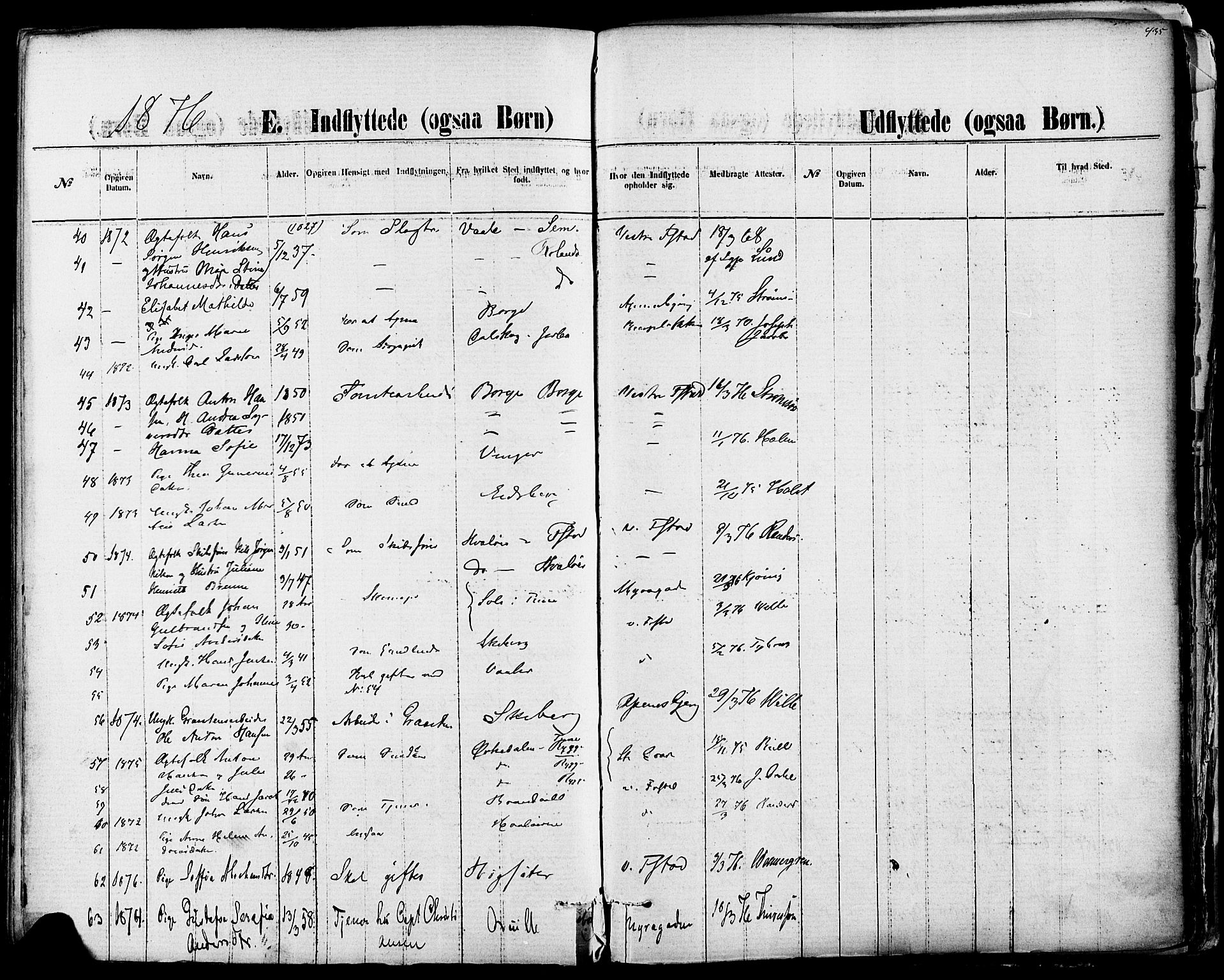 Fredrikstad domkirkes prestekontor Kirkebøker, AV/SAO-A-10906/F/Fa/L0001: Parish register (official) no. 1, 1871-1878, p. 435